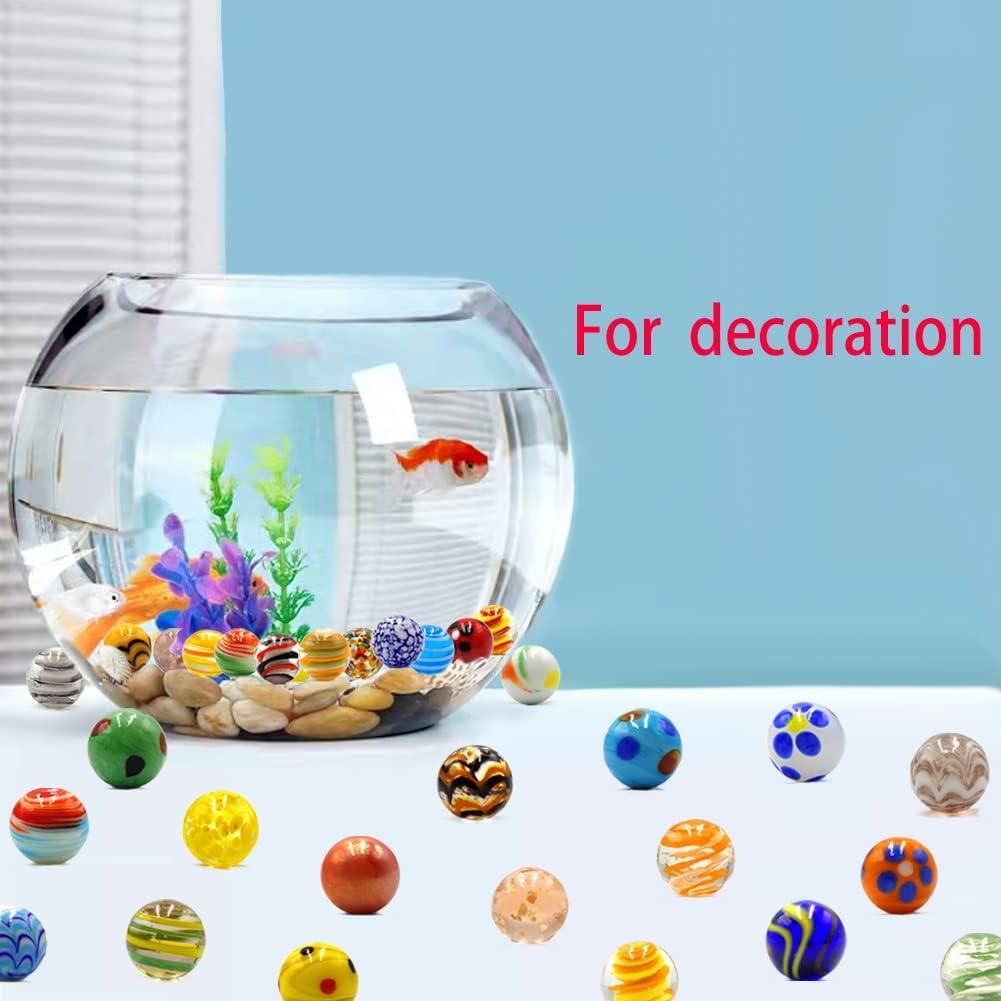 42 Canicas de Vidrio DSHMIXIA Brillantes y Coloridas