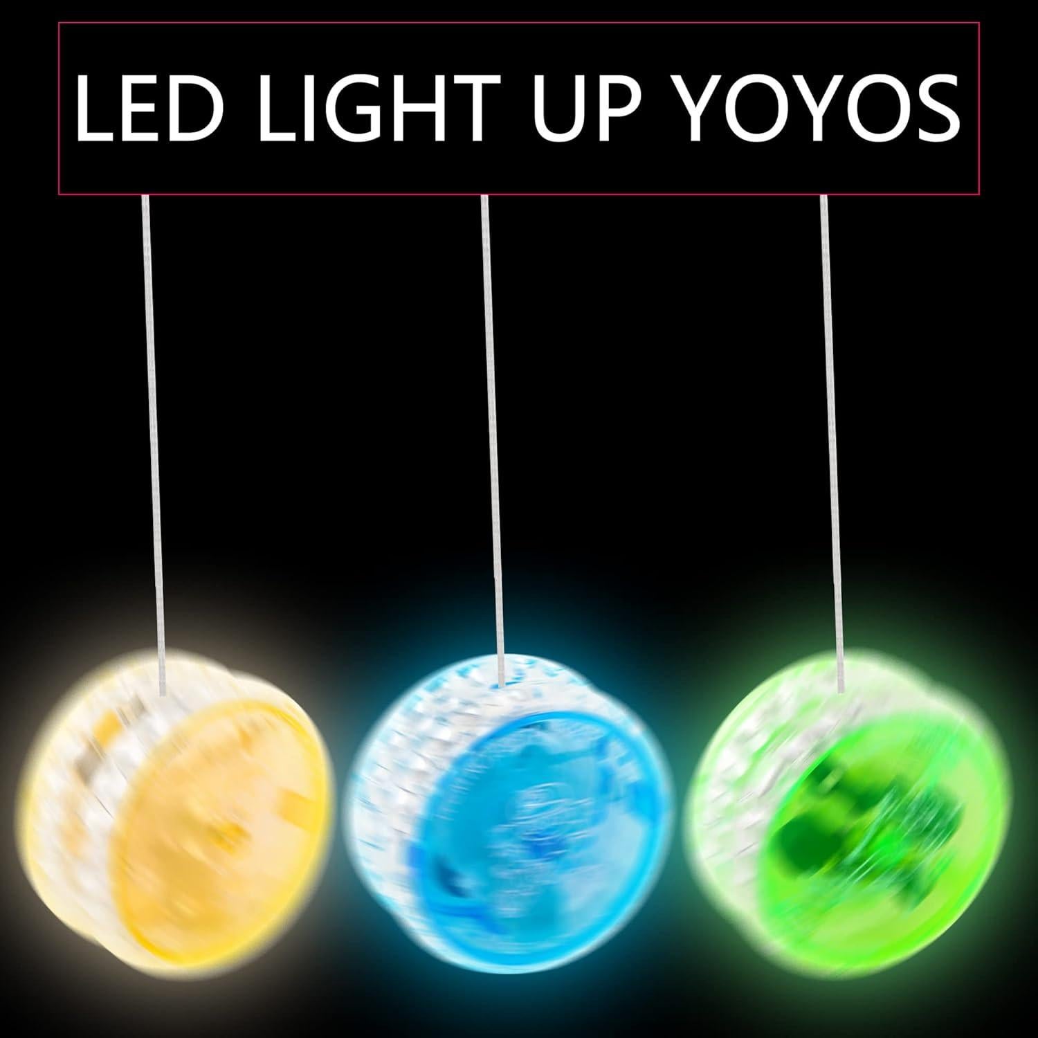 Paquete de 40 Yo-Yos LED Coloridos para Niños - Fahacop
