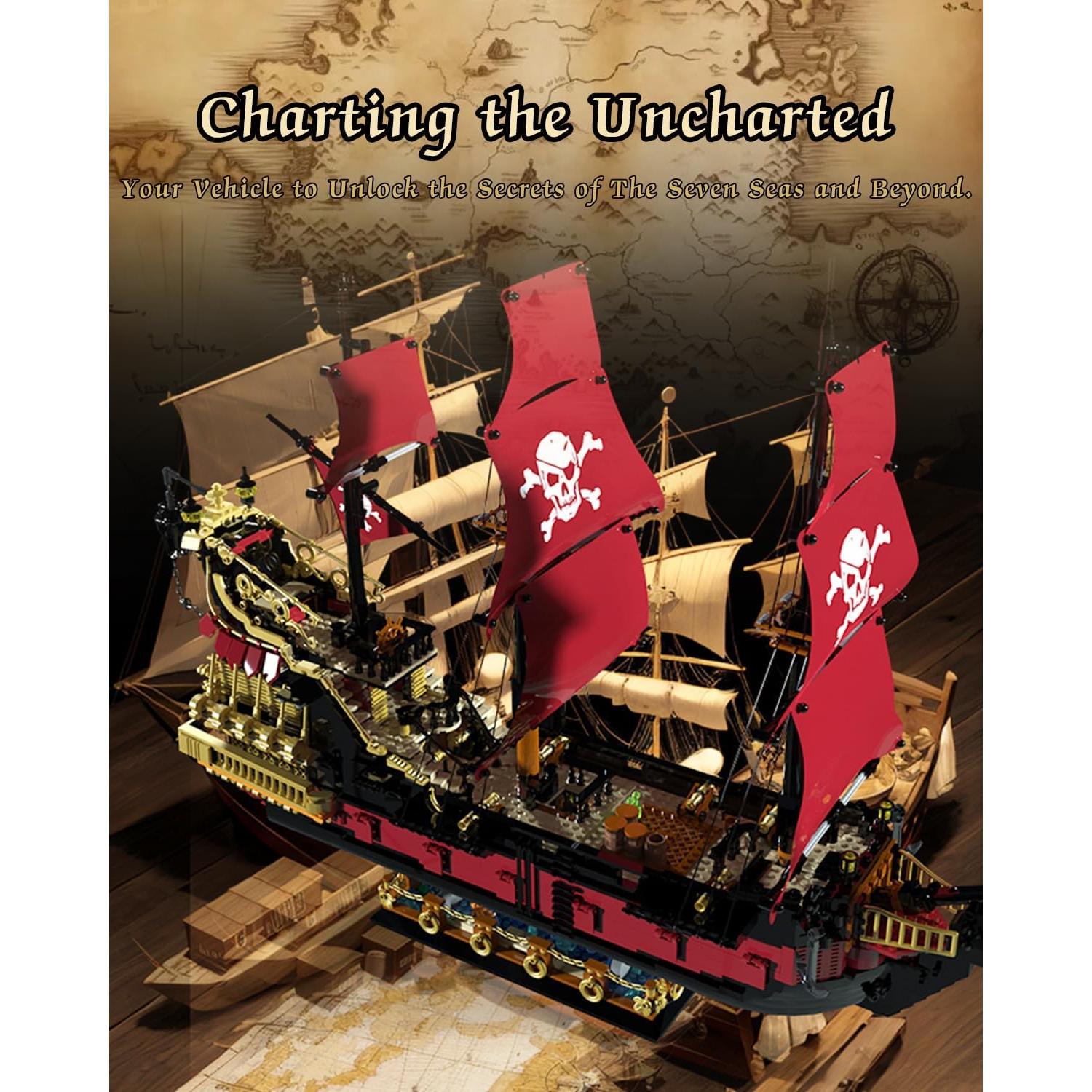 Kit de Construcción Barco Pirata BrickTribe 3399 PCS