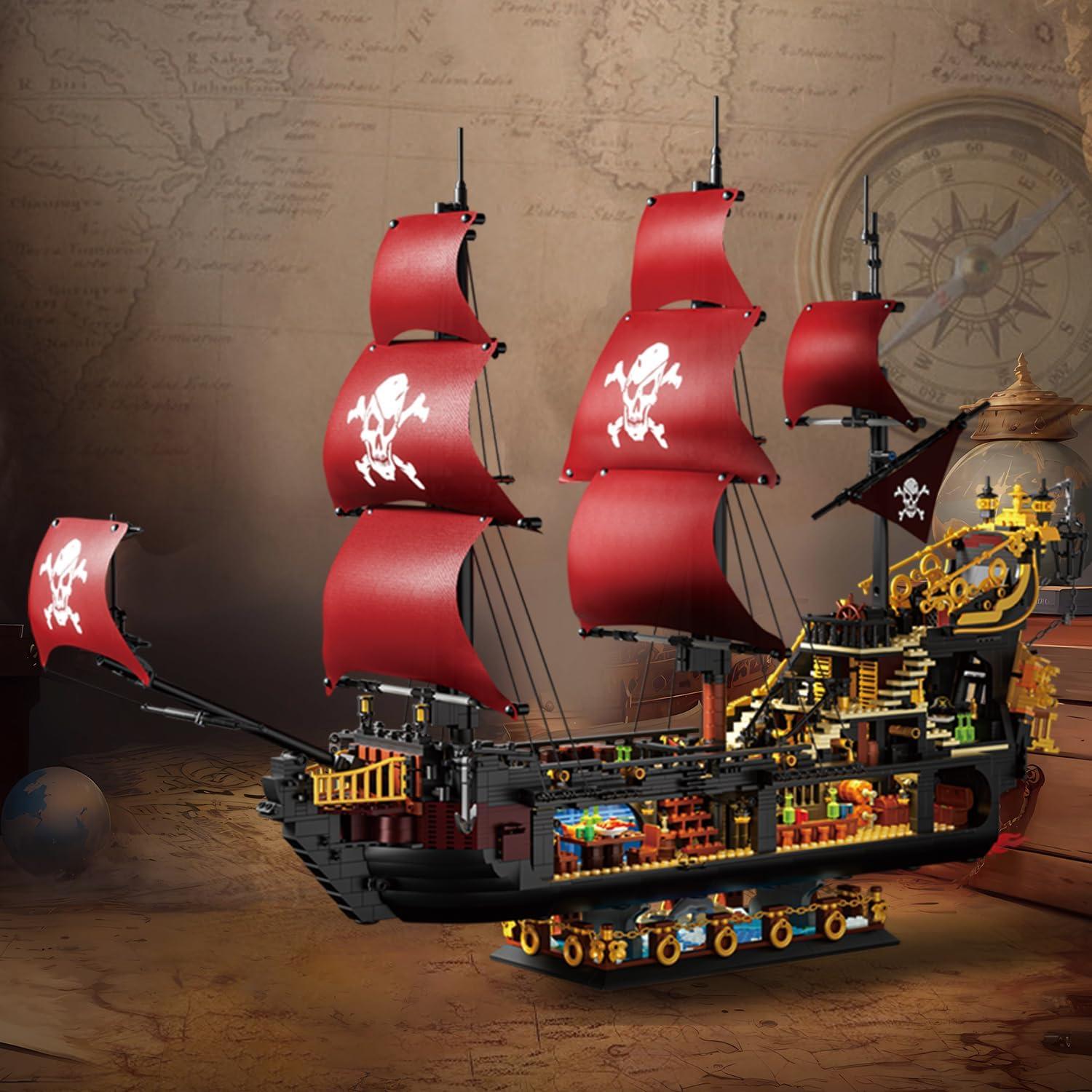 Kit de Construcción Barco Pirata BrickTribe 3399 PCS