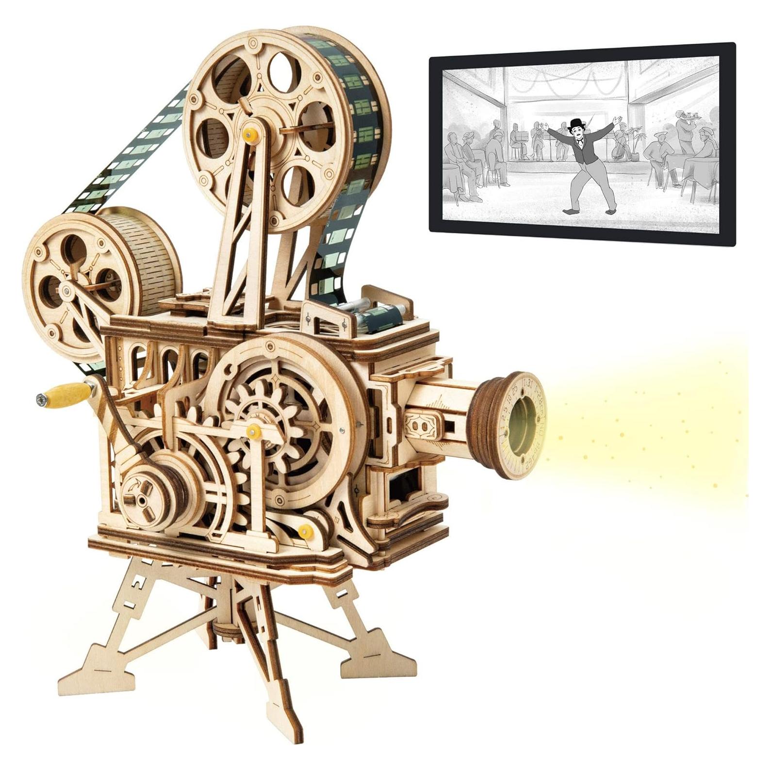 Rompecabezas 3D ROKR Vitascope Proyector de Películas Madera