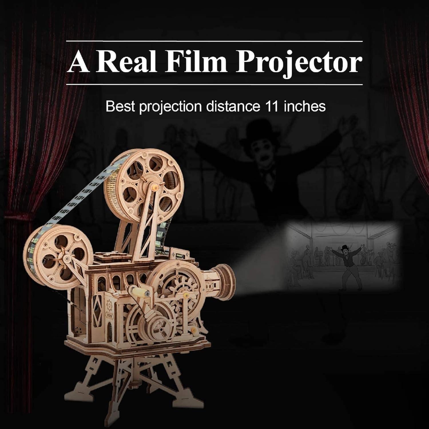 Rompecabezas 3D ROKR Vitascope Proyector de Películas Madera