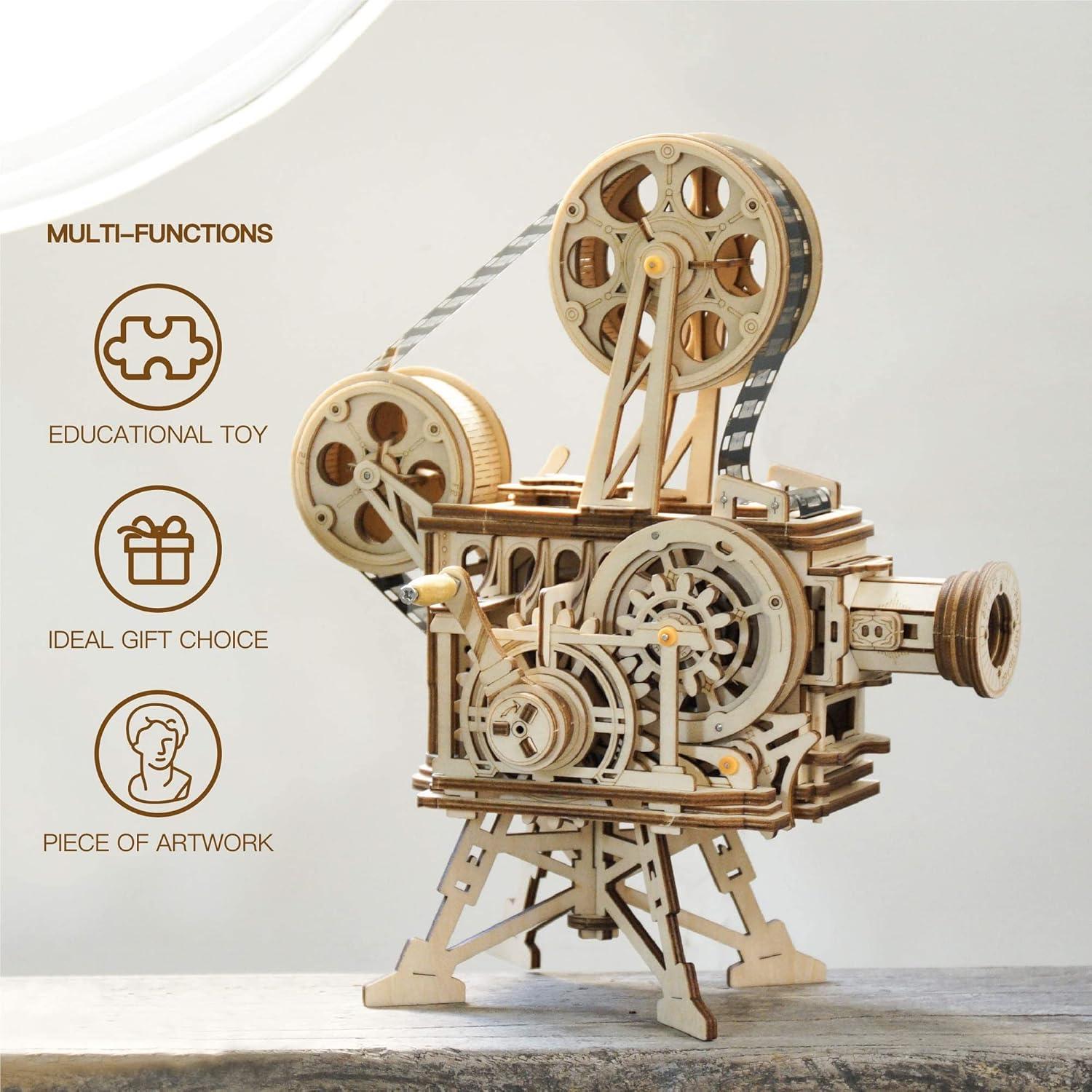 Rompecabezas 3D ROKR Vitascope Proyector de Películas Madera