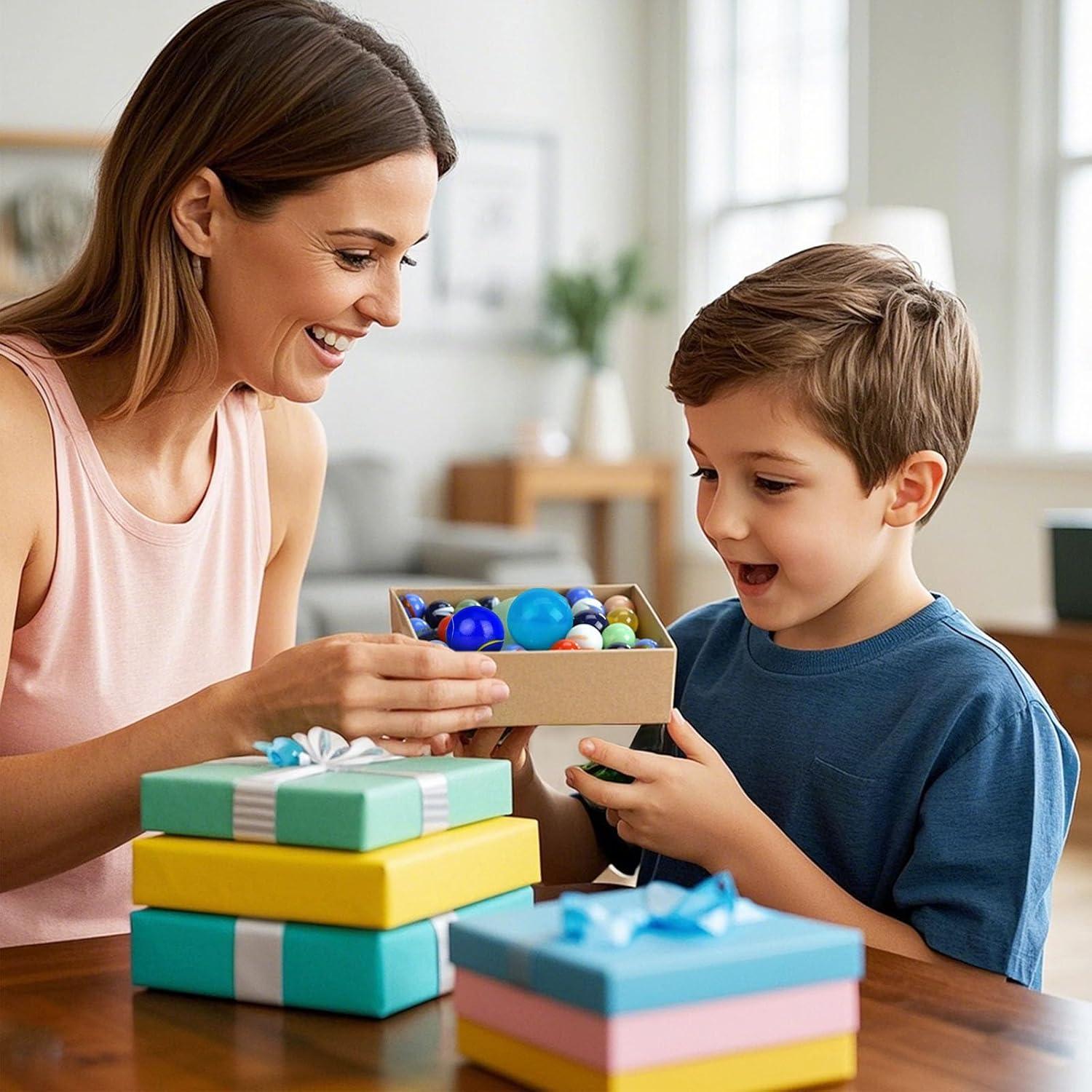 Canicas de Vidrio 66PCS SallyFashion 3 Tamaños Diversos