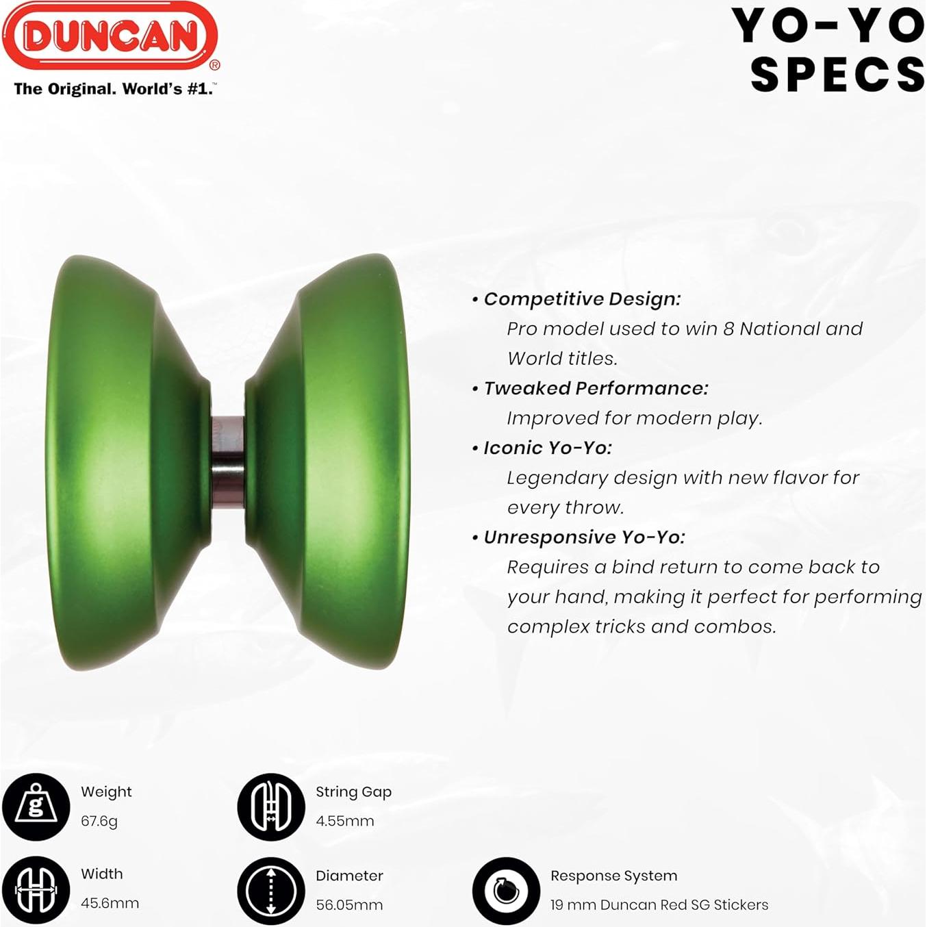 Yo-Yo Barracuda Duncan Pro Nivel Experto Aluminio Dorado