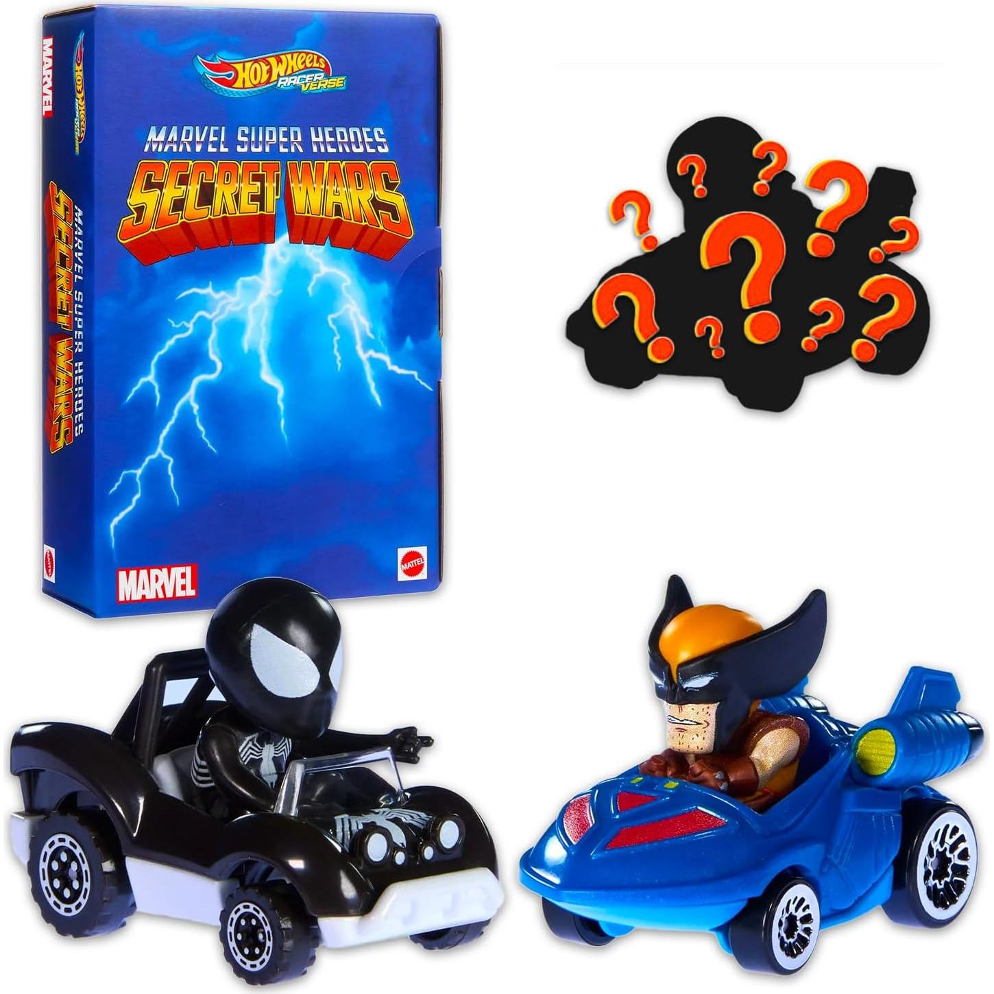Hot Wheels Marvel Guerras Secretas Spiderman y Wolverine Juguete