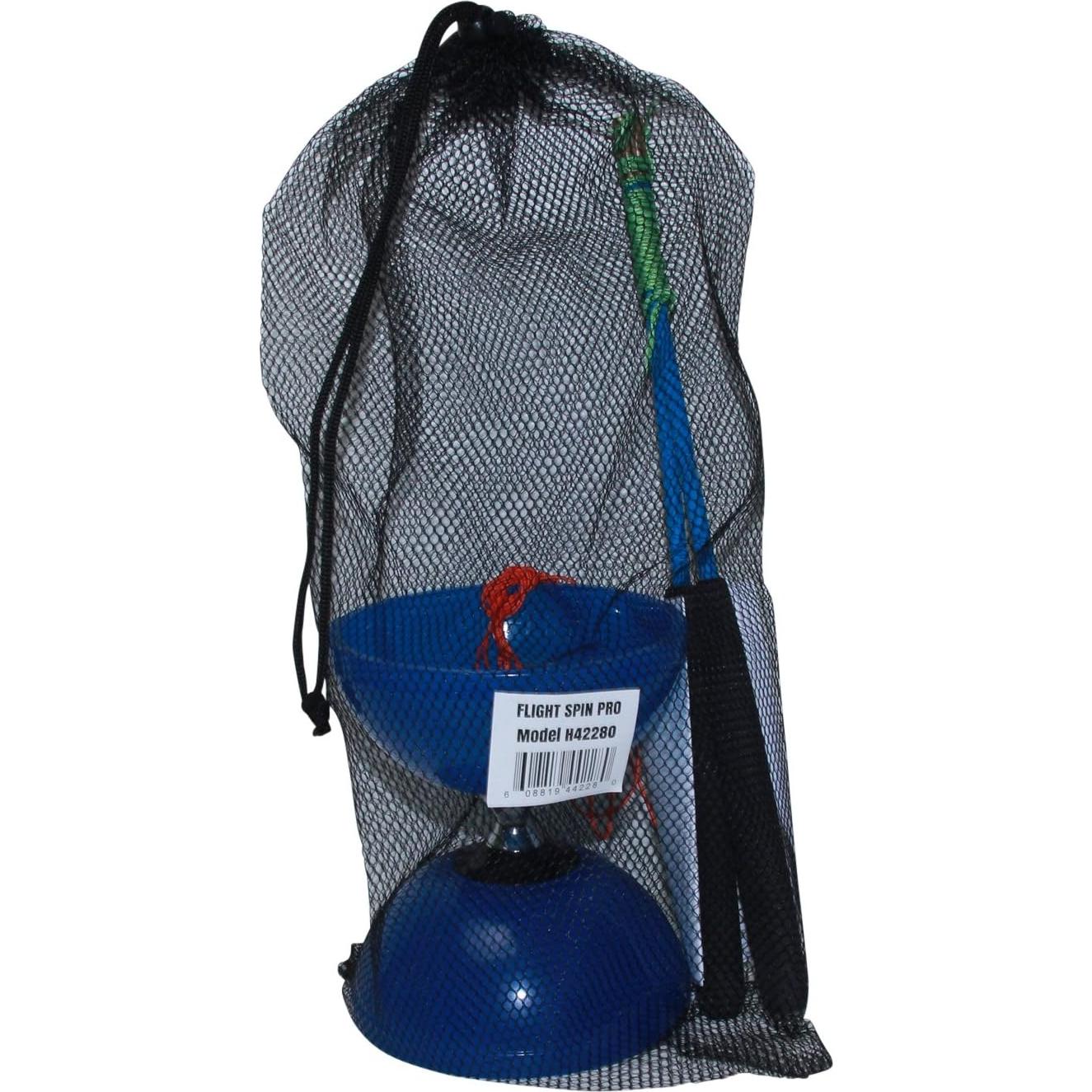 Diabolo Chino Flight Pro 12.7 cm Azul con Palos Carbono