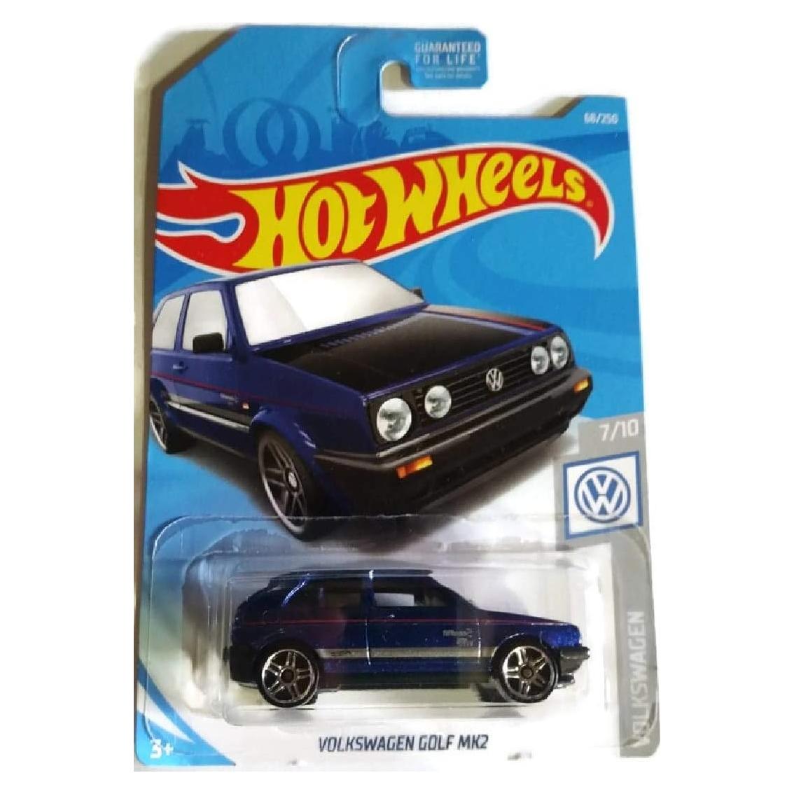 Hot Wheels Volkswagen Golf MK2 Azul Oscuro 1:64 Coleccionable