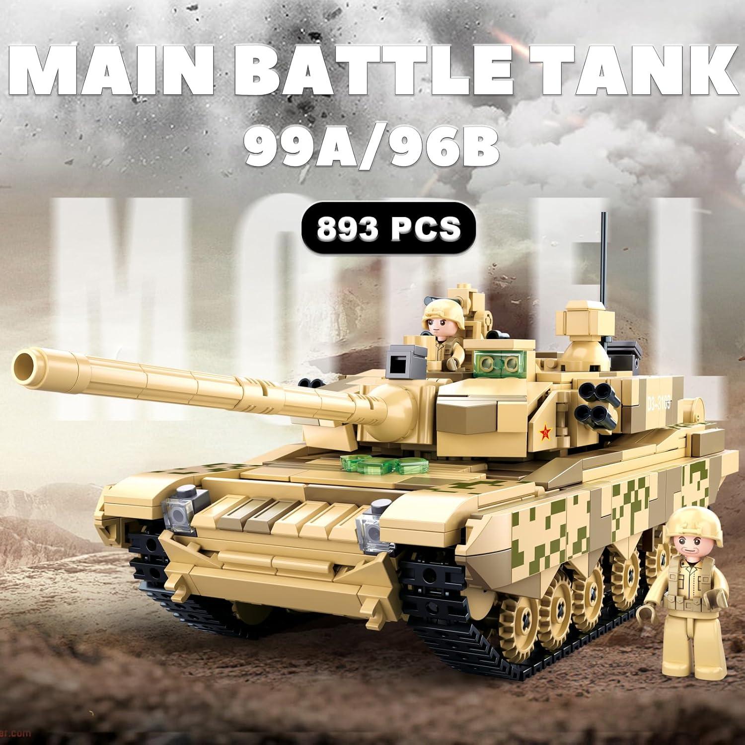 Tanque de Batalla 99A 96B Sluban 893 Piezas 2 Minifiguras