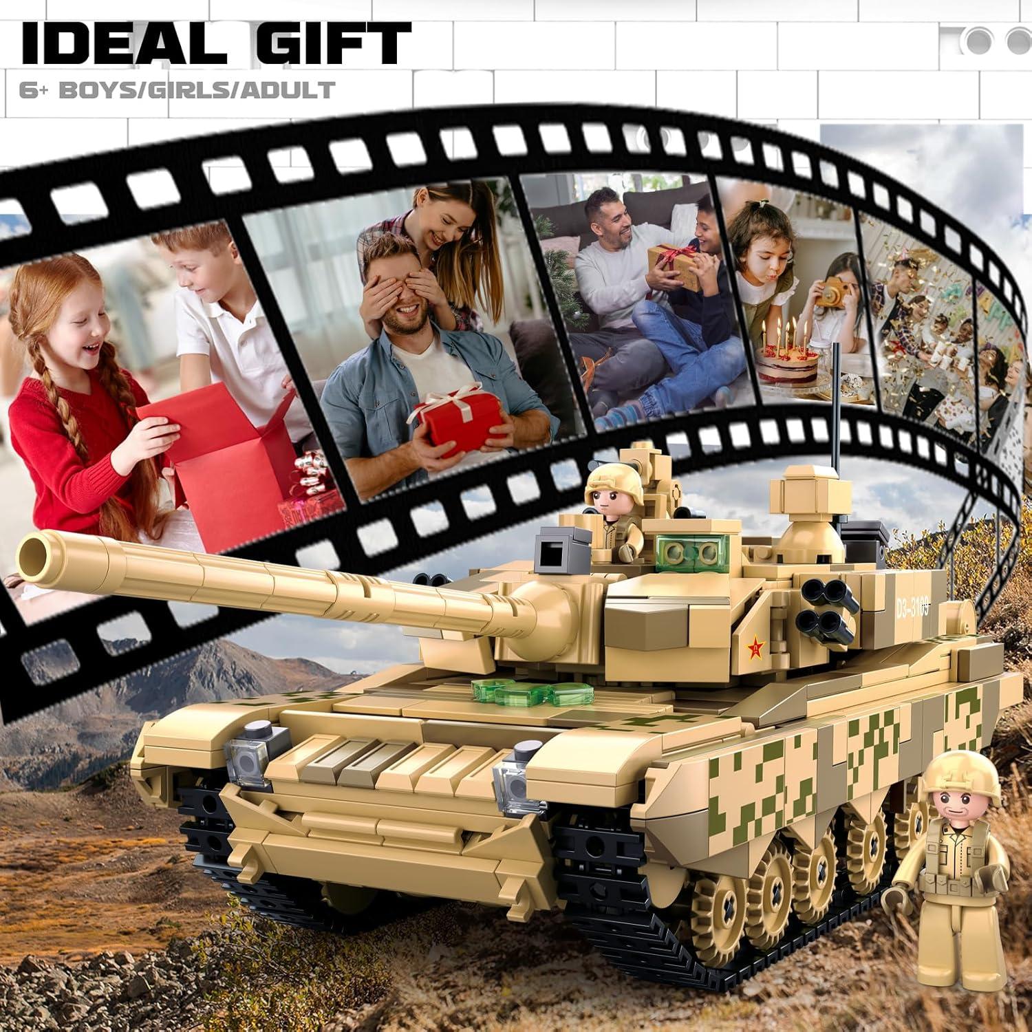 Tanque de Batalla 99A 96B Sluban 893 Piezas 2 Minifiguras