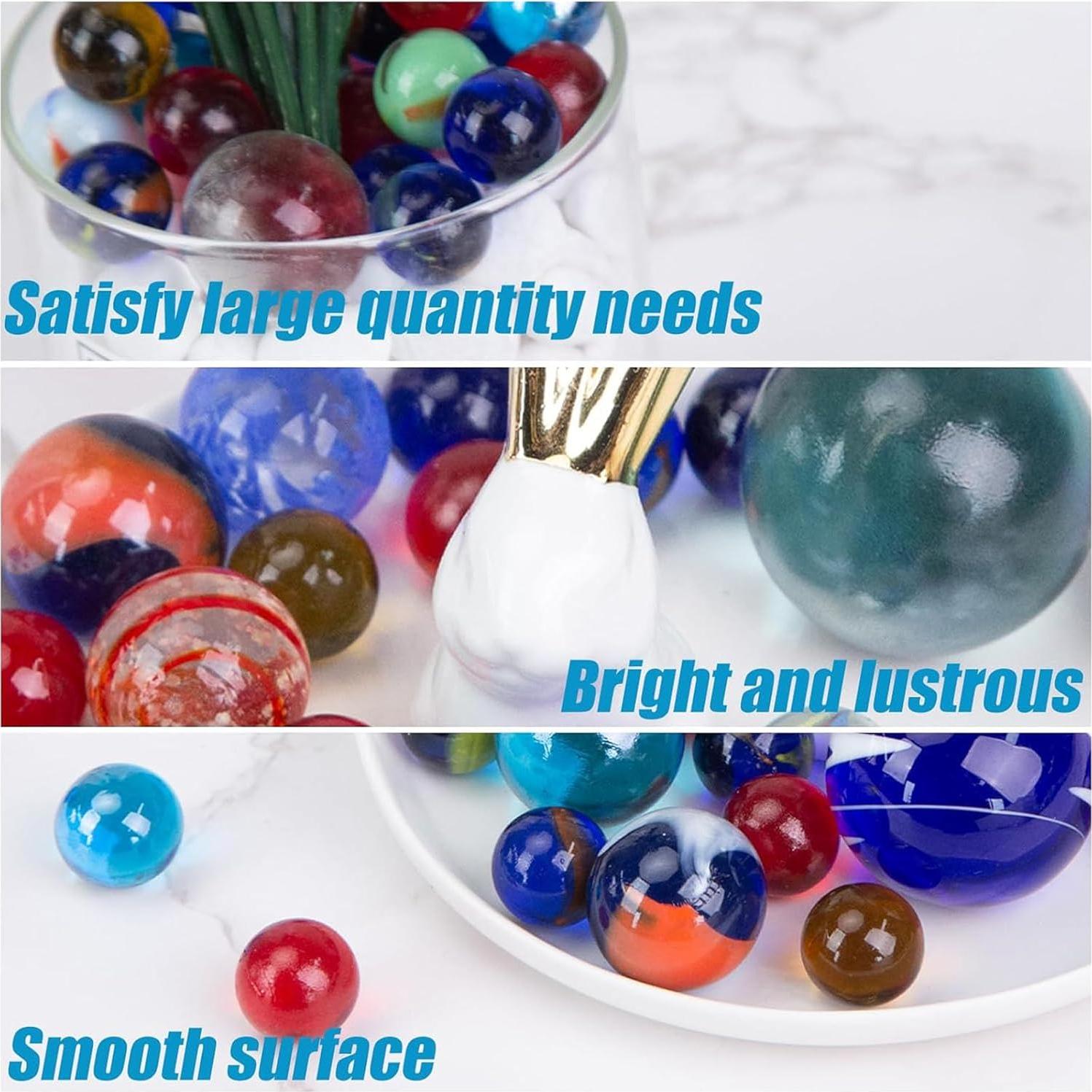 Juego de 85 Canicas de Vidrio AMOR PRESENT Variadas