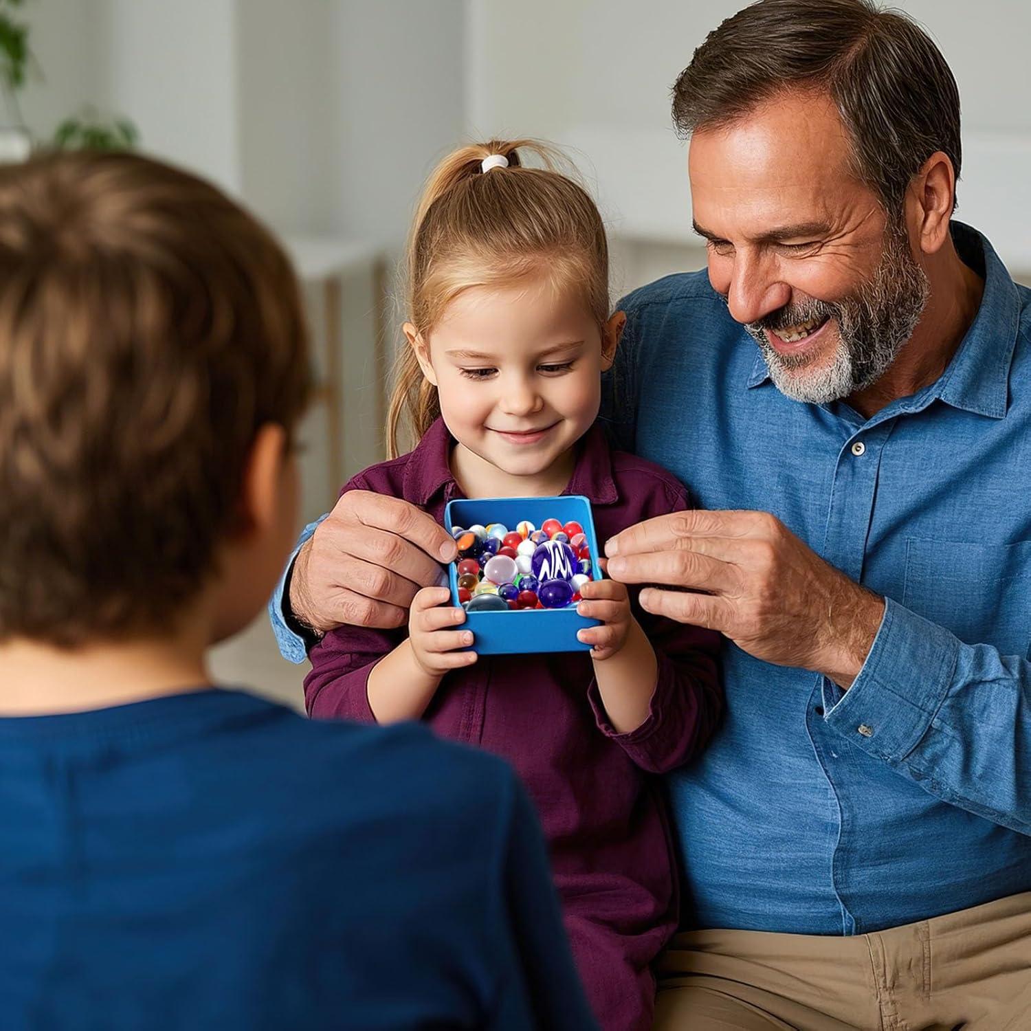 Juego de 85 Canicas de Vidrio AMOR PRESENT Variadas