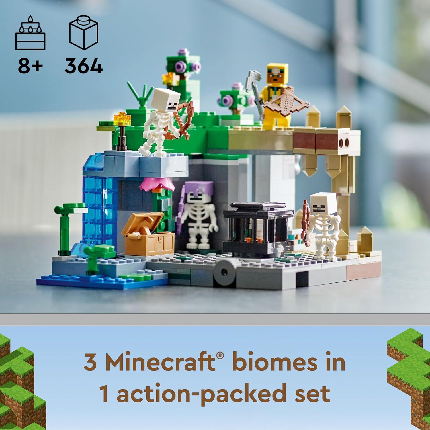 LEGO Minecraft 21189 Mazmorras de Esqueletos Juguete 8+