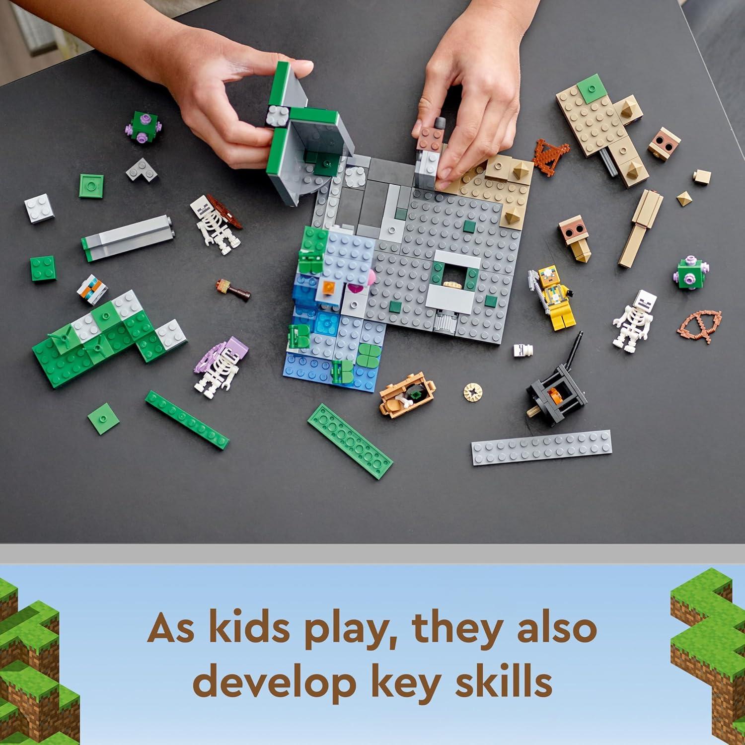 LEGO Minecraft 21189 Mazmorras de Esqueletos Juguete 8+