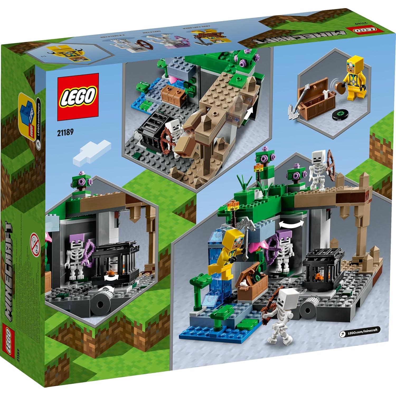 LEGO Minecraft 21189 Mazmorras de Esqueletos Juguete 8+