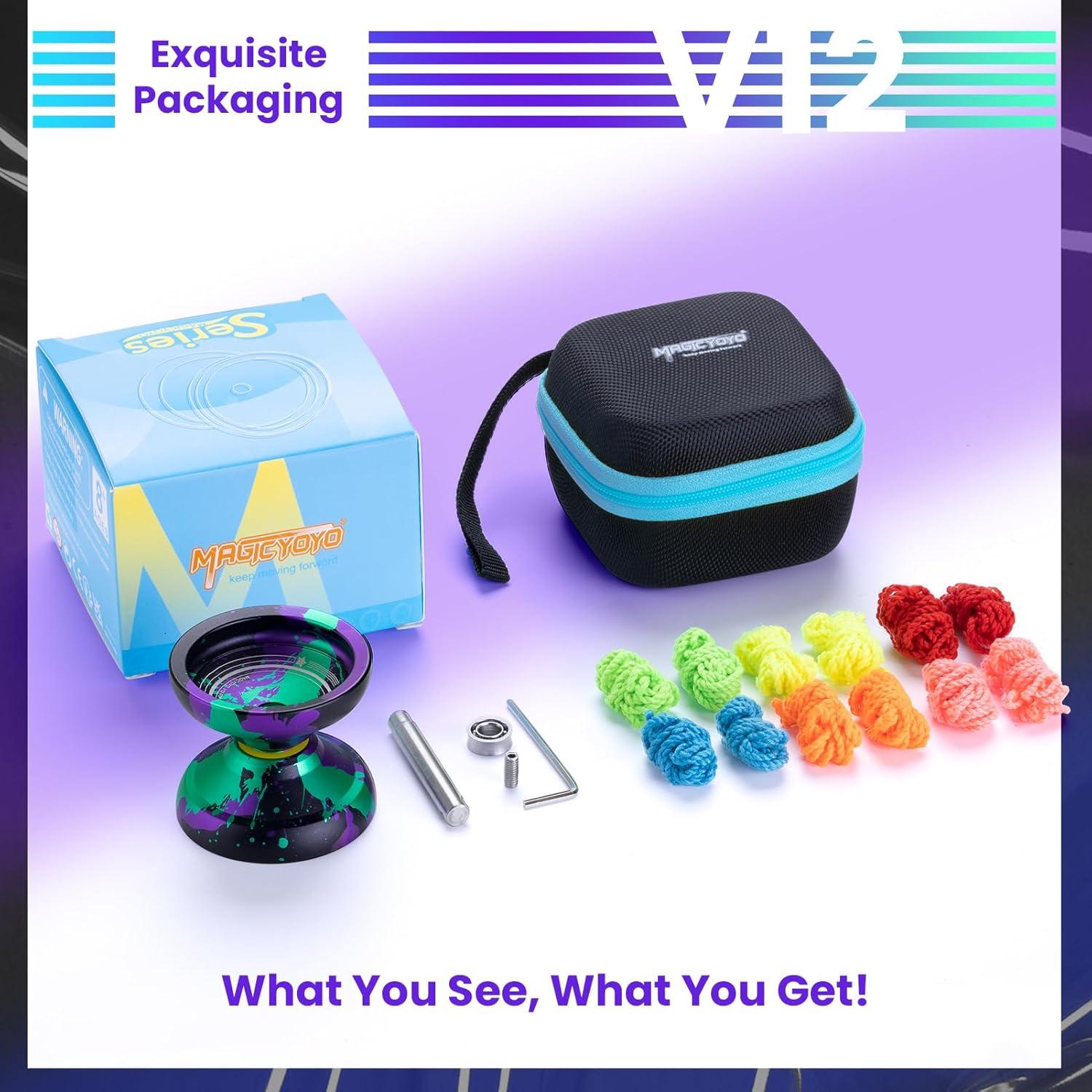 Yoyo Profesional MAGICYOYO V12 - Dedo, 12 Cuerdas, Metal