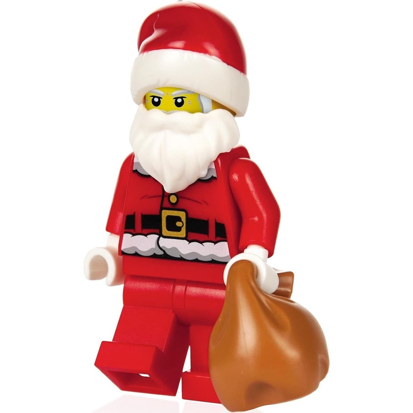 LEGO Minifigura Navideña Santa Claus 2021 con Saco de Juguetes