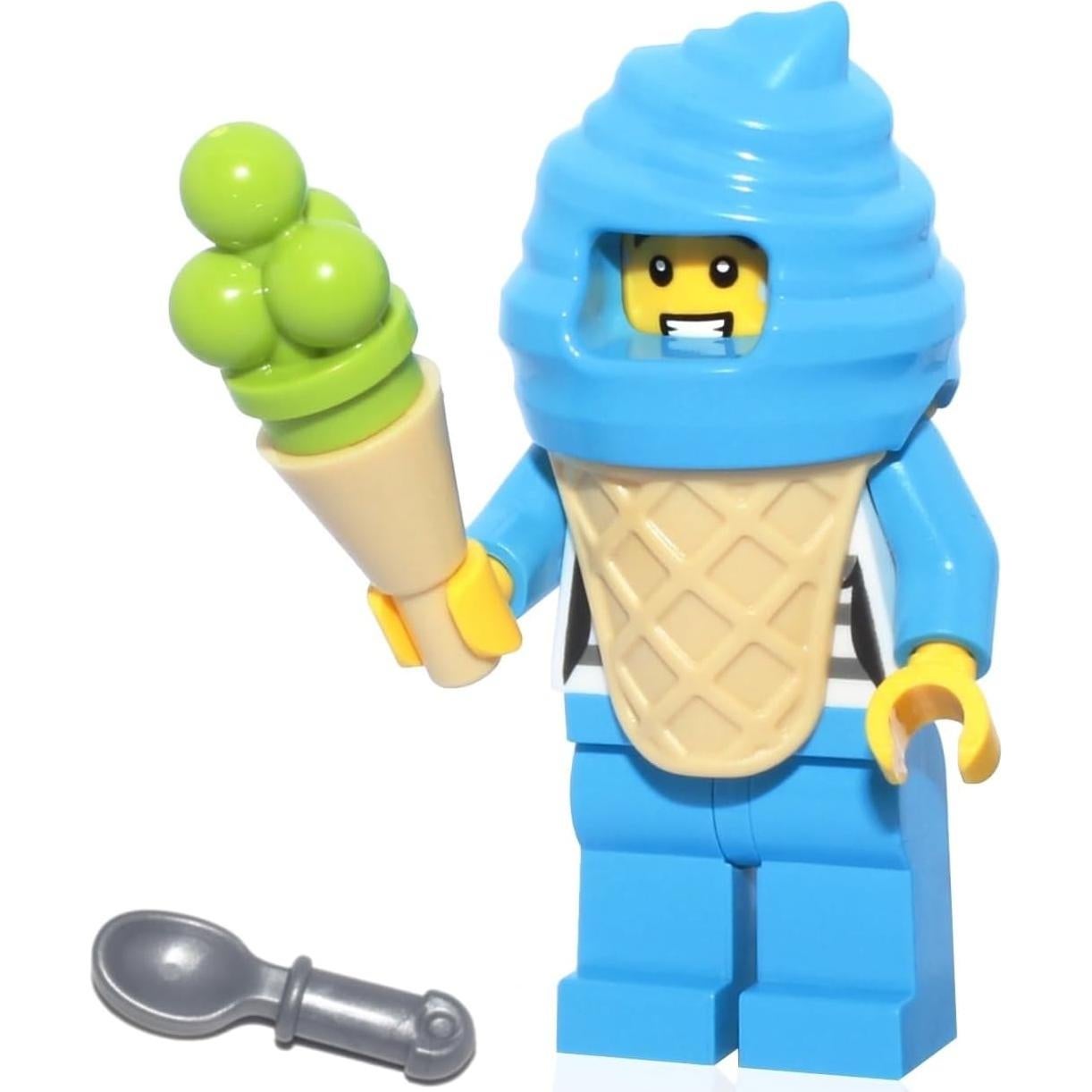 LEGO Minifigura Ciudad Vendedor de Helados Azul - Edición Limitada