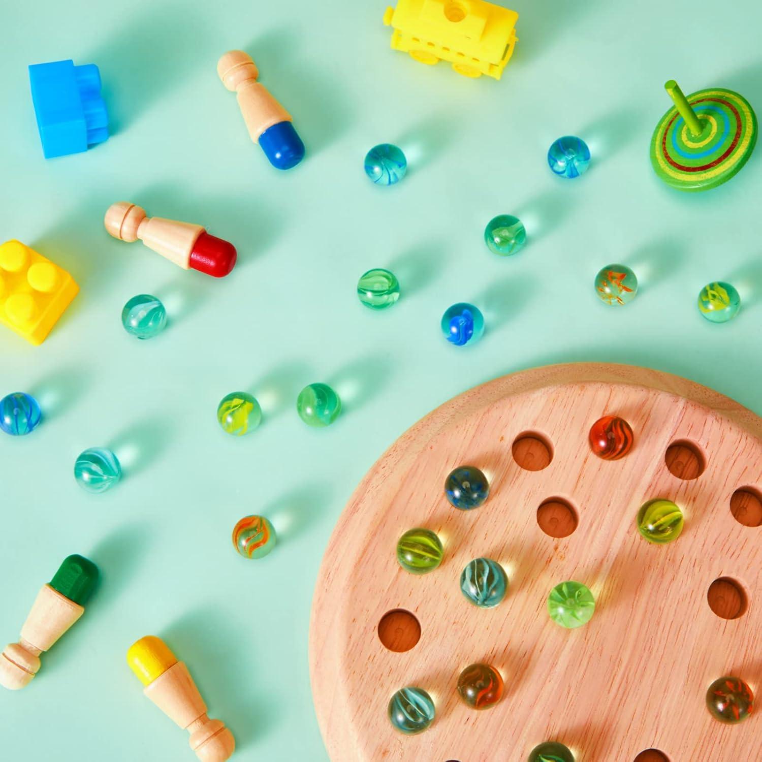 500 Canicas de Vidrio Ojos de Gato 1.4 cm para Niños