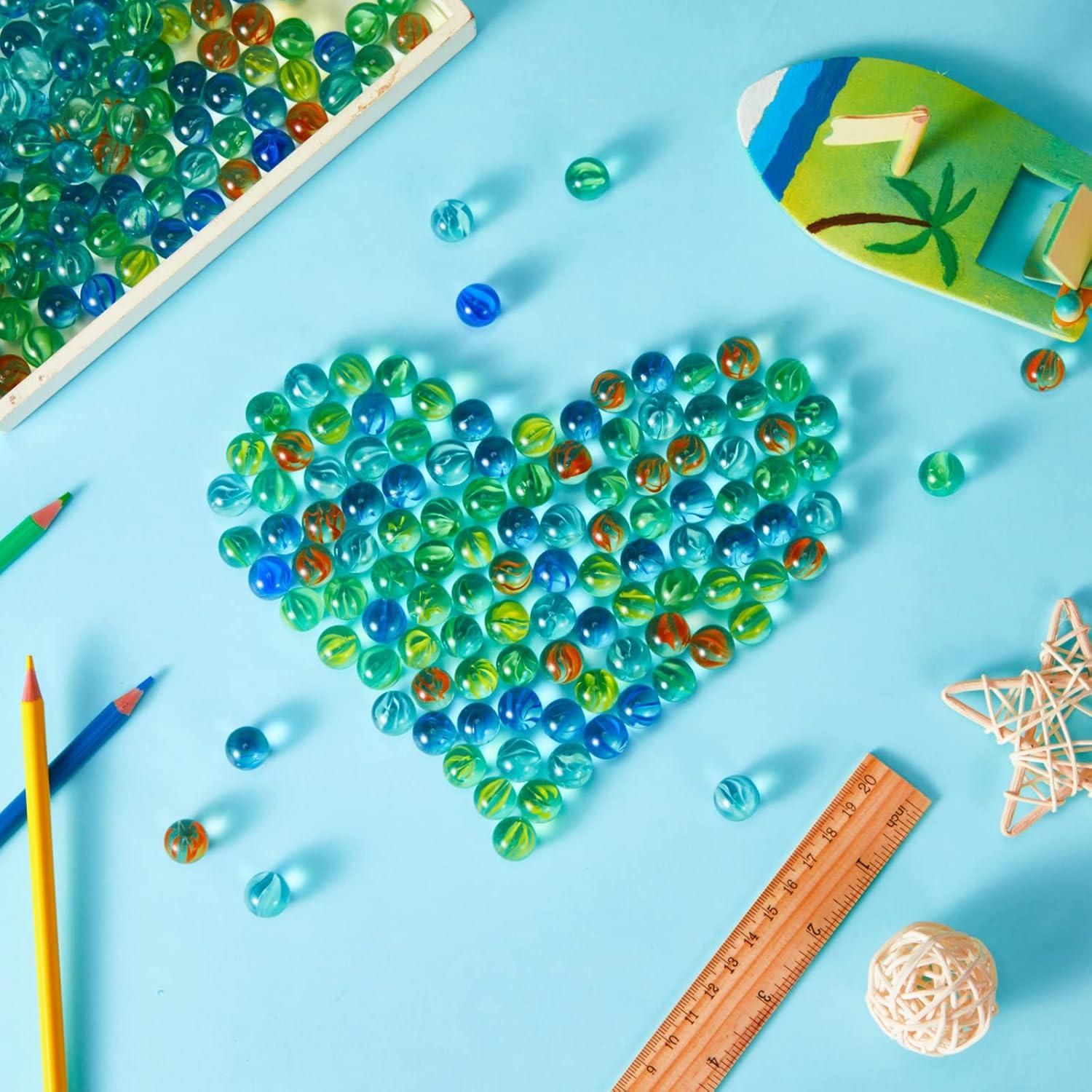 500 Canicas de Vidrio Ojos de Gato 1.4 cm para Niños