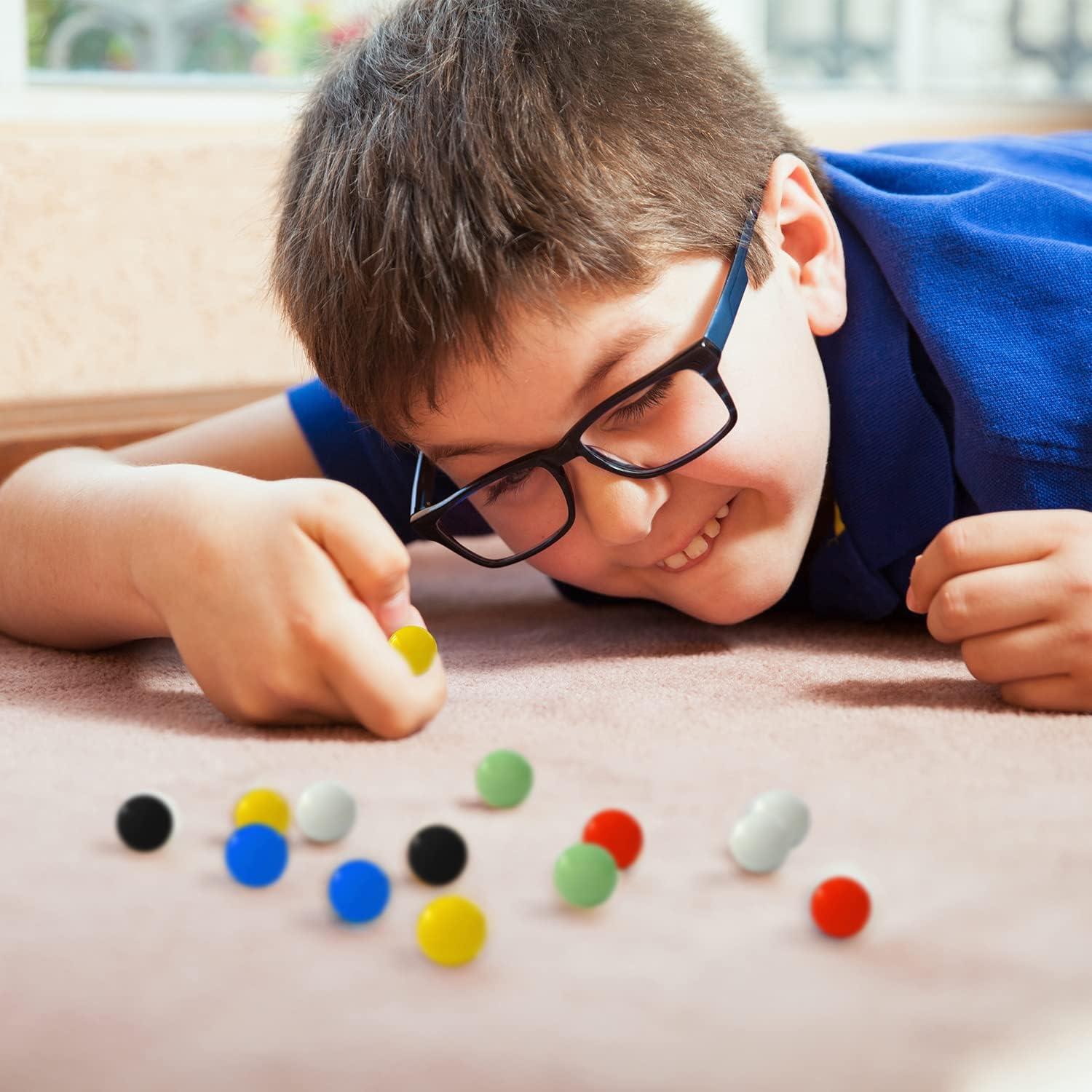 60 Canicas de Vidrio DODHEG Multicolor 1.60 cm para Juegos