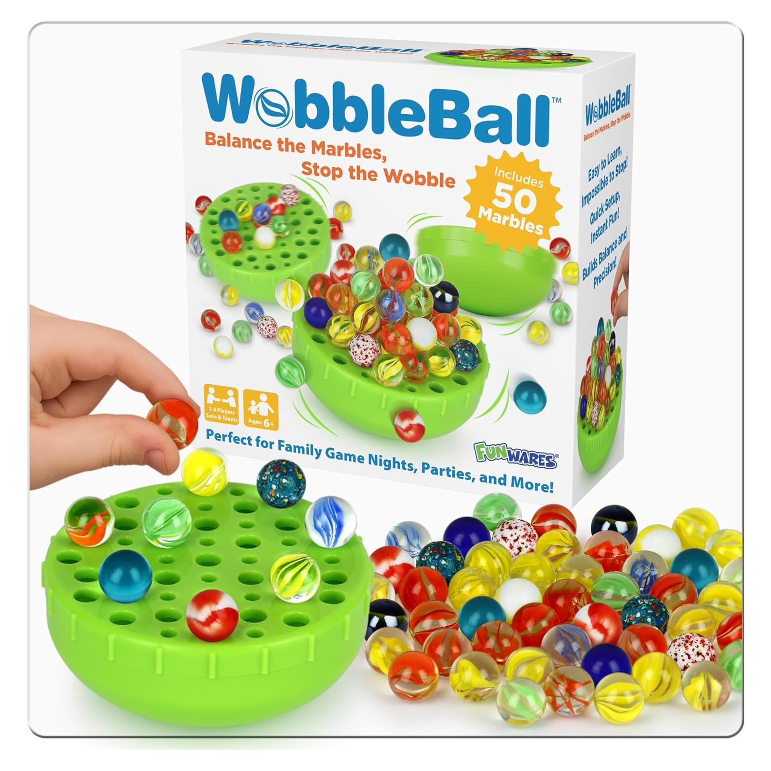 Juego de Equilibrio WobbleBall Funwares - 50 Canicas de Vidrio