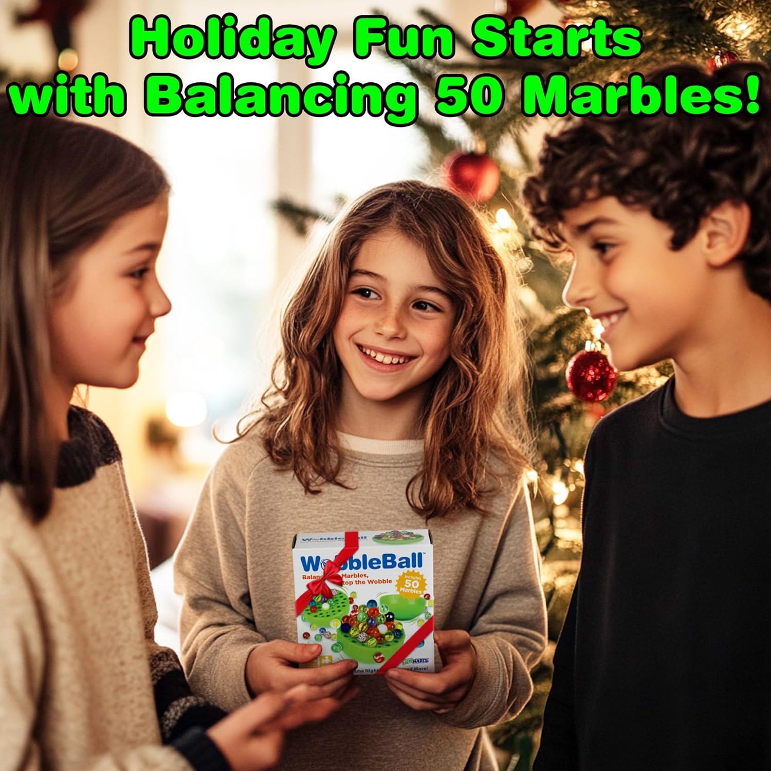 Juego de Equilibrio WobbleBall Funwares - 50 Canicas de Vidrio