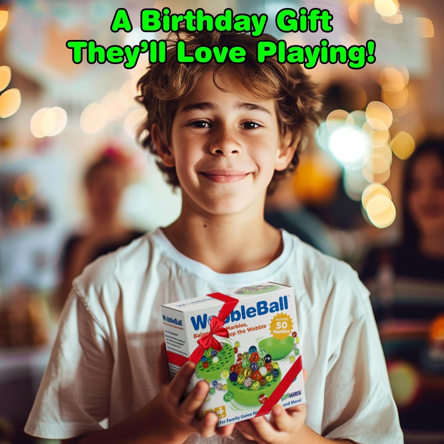 Juego de Equilibrio WobbleBall Funwares - 50 Canicas de Vidrio