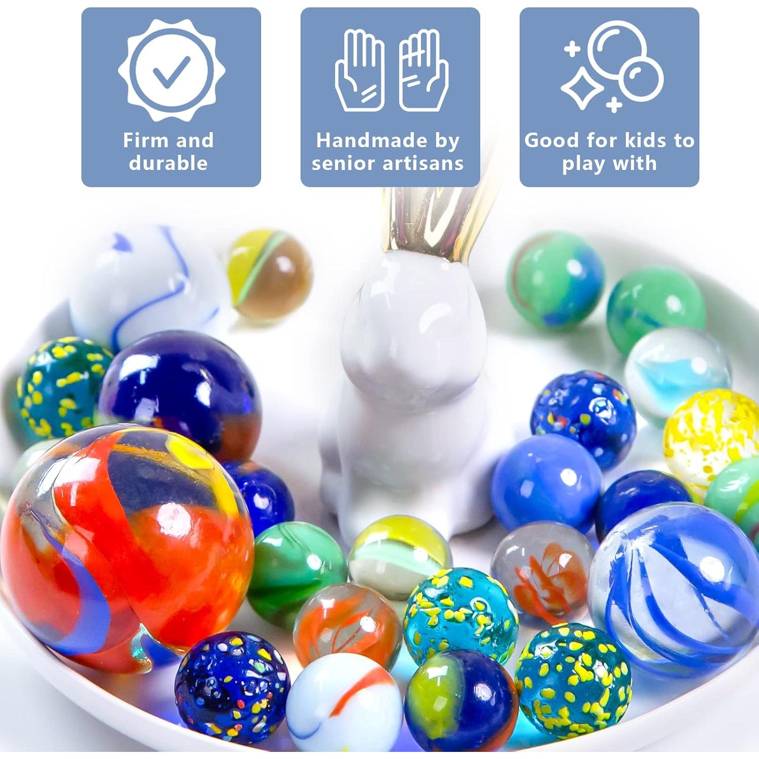 Juego de Canicas 3 Nutrias 125 Piezas con Caja Regalo