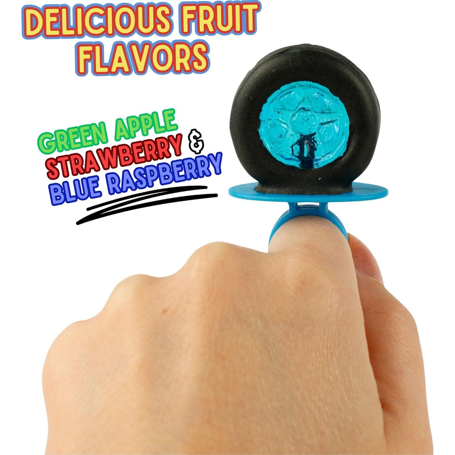 Anillos Lollipop Hot Wheels 18 Piezas Sabores Fruta