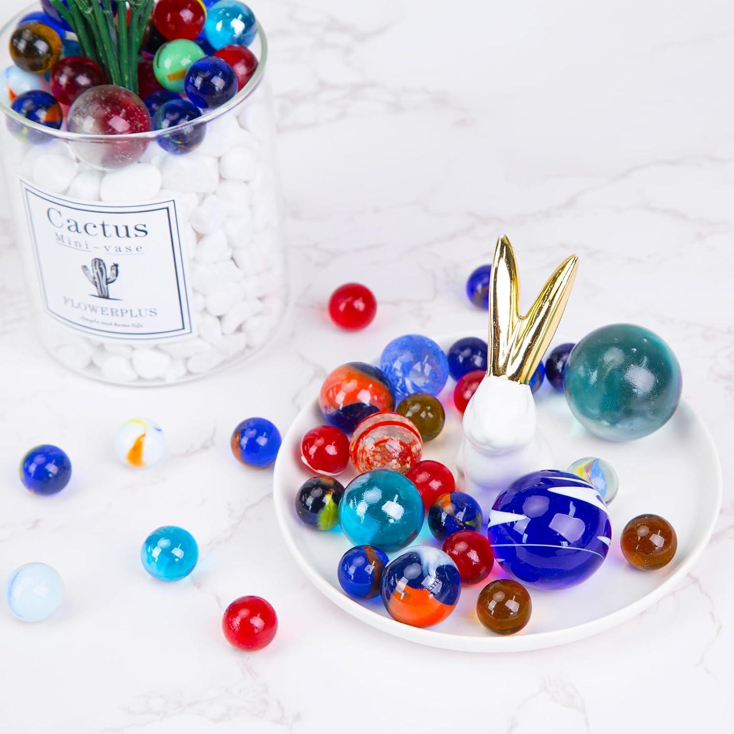 Juego de Canicas LOVESTOWN 180 Piezas Vidrio Decorativas