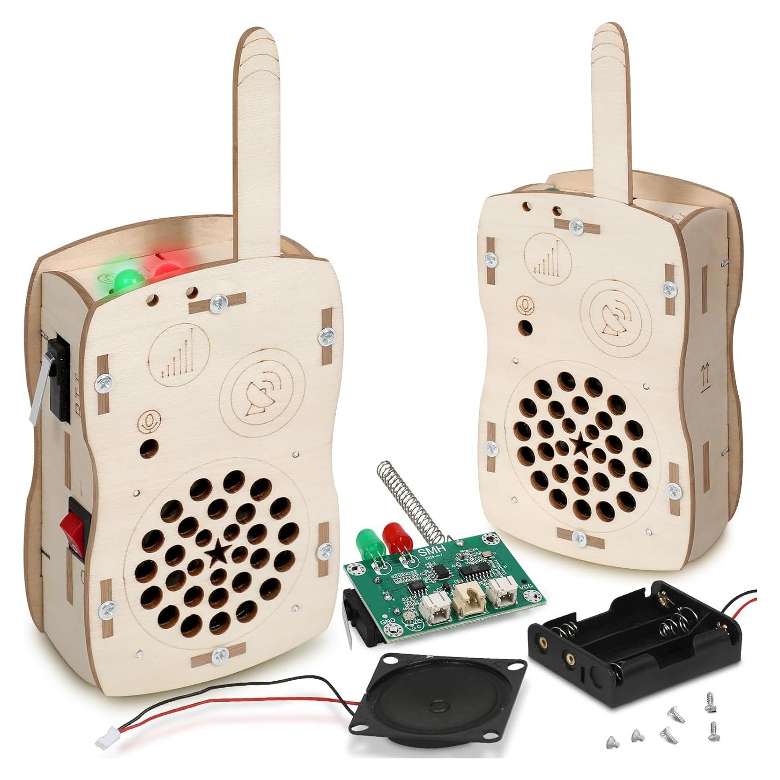 Walkie Talkies STEM Yuanyi para Niños 8-12 Años Kit Electrónica
