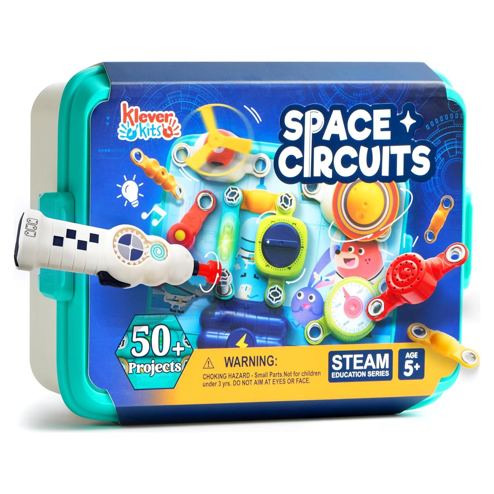 Klever Kits - Kit de Electrónica Espacial 50+ Proyectos STEM