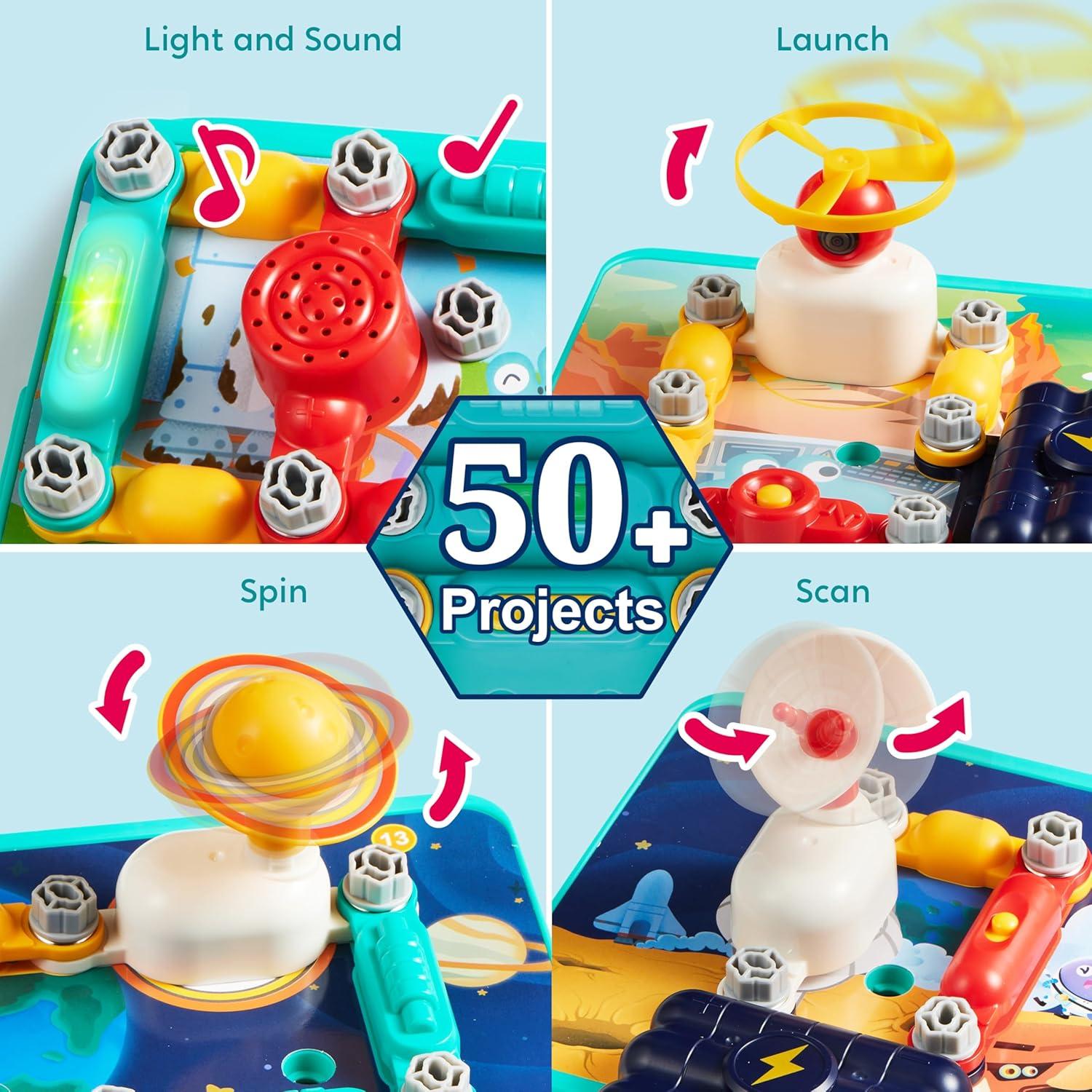 Klever Kits - Kit de Electrónica Espacial 50+ Proyectos STEM