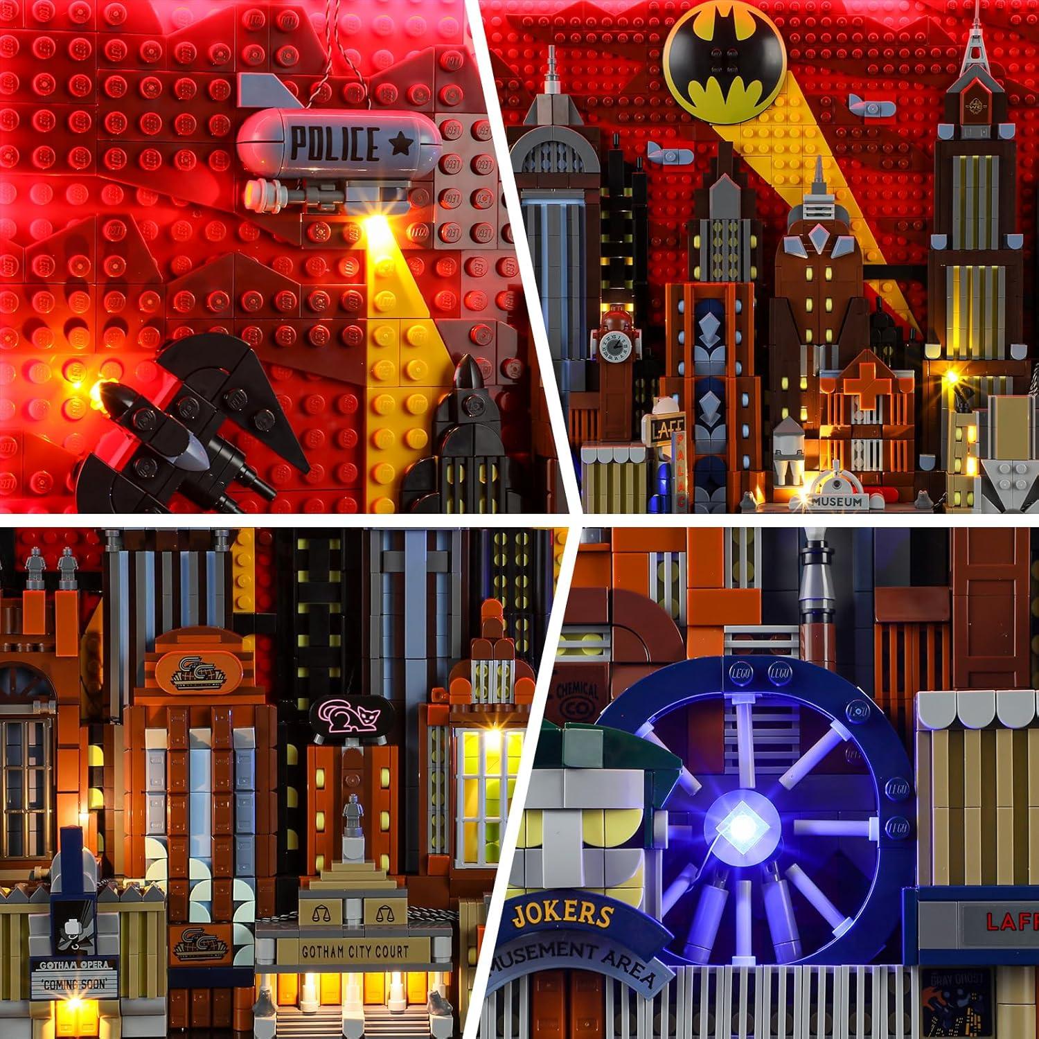 Kit de Luz LED BRIKSMAX para Lego 76271 Ciudad Gótica