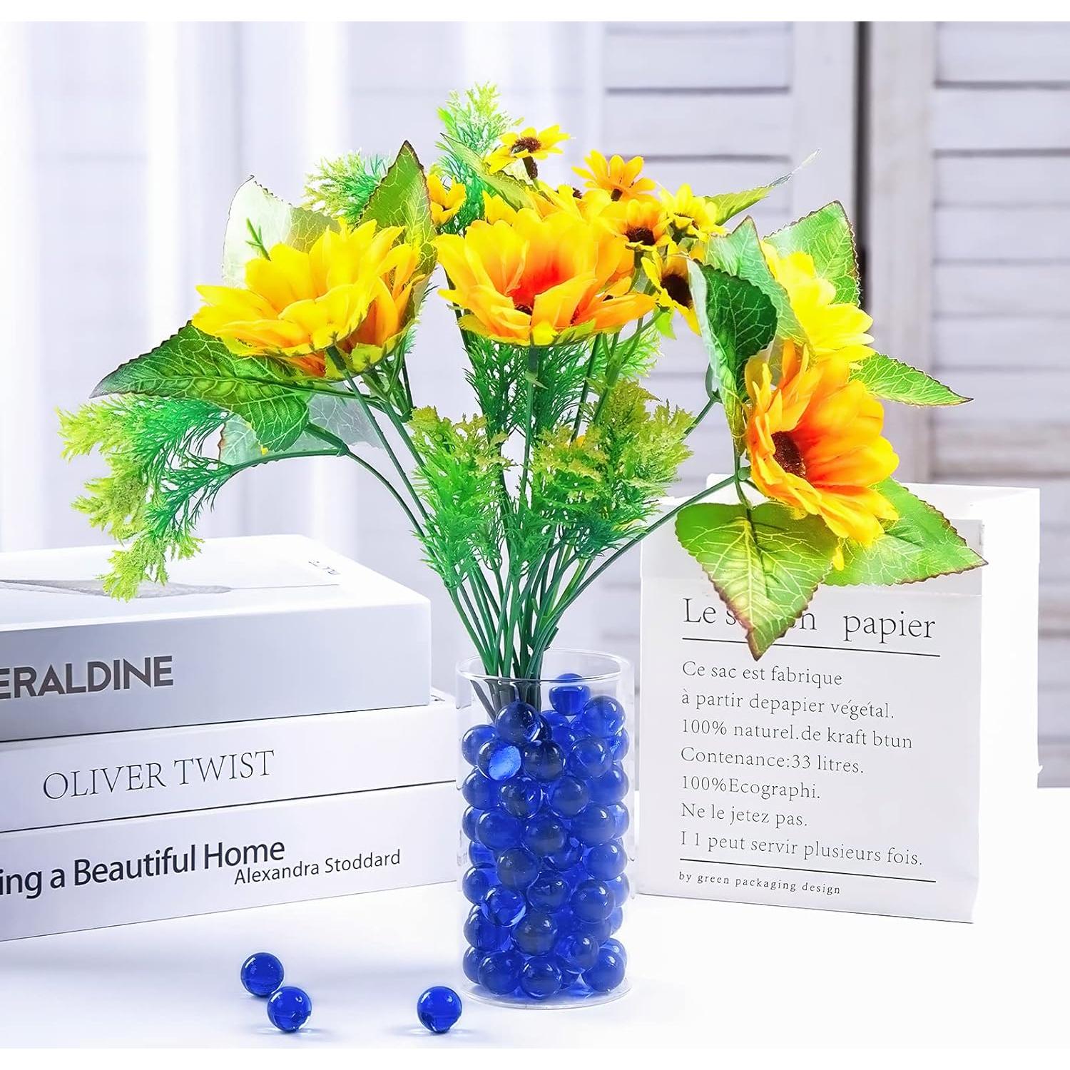 Canicas de Vidrio Azules FUTUREPLUSX 1.5 Tazas Decorativas