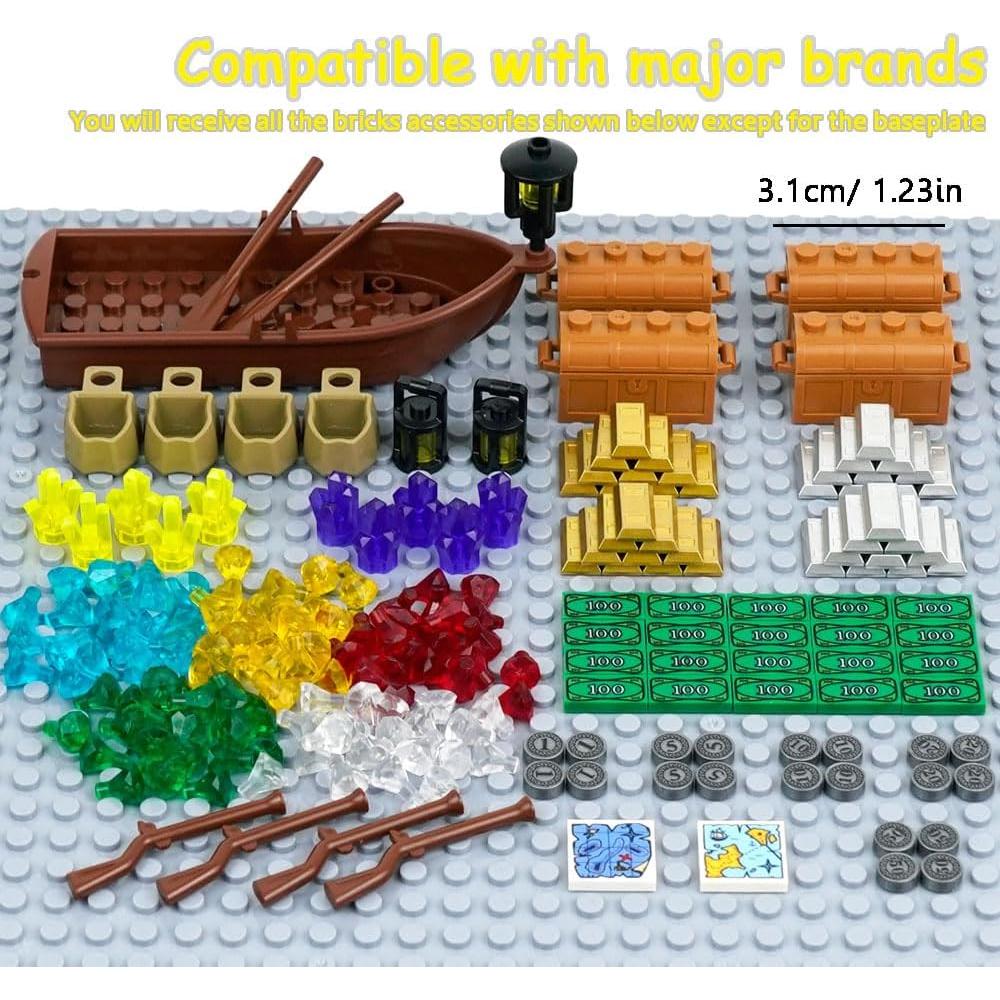 Cofre del Tesoro Pirata Pamvava 3010 con Accesorios 210 Piezas