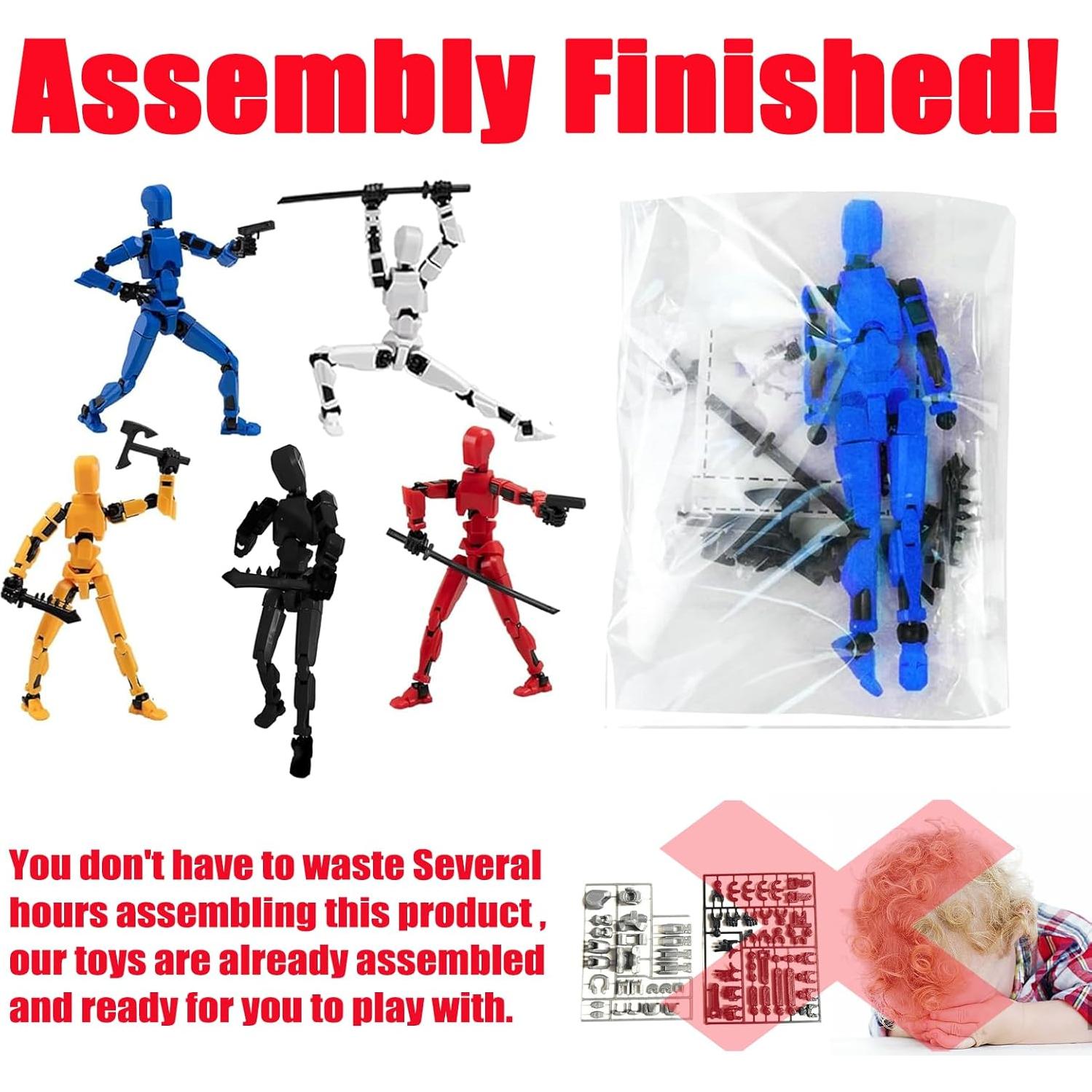 Figura de Acción Titan 13 Robot Suertudo Multi-Articulada 5pcs