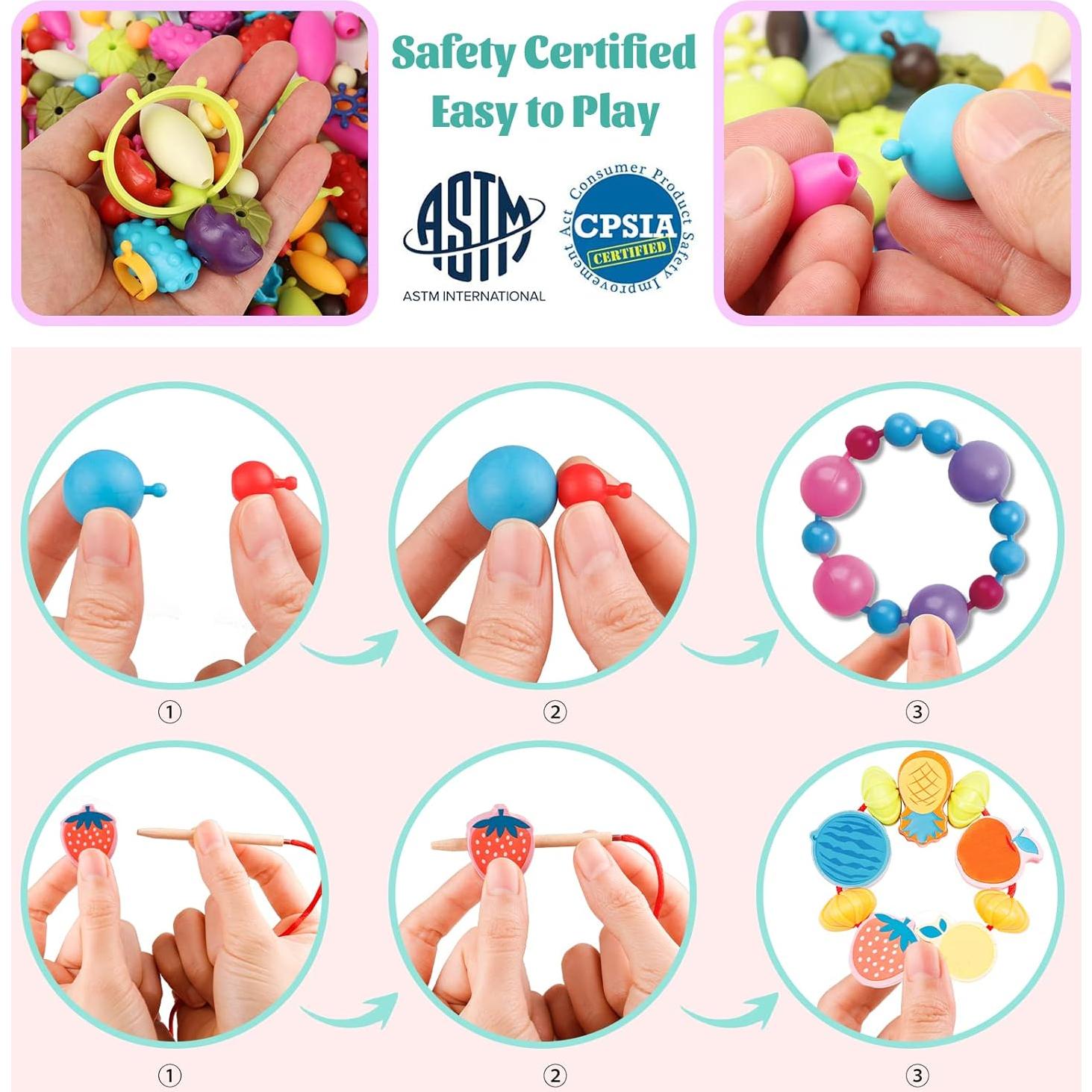 Kit de Fabricación de Joyería BEMITON con Perlas Pop - 5 Piezas