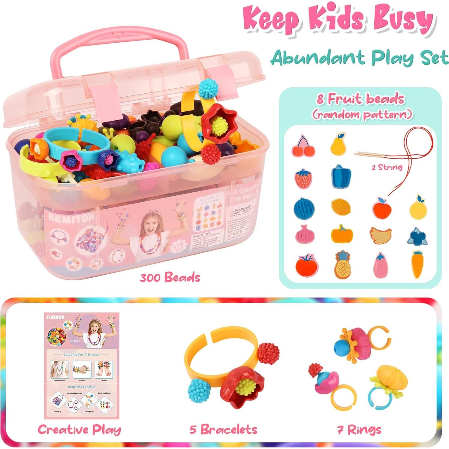 Kit de Fabricación de Joyería BEMITON con Perlas Pop - 5 Piezas