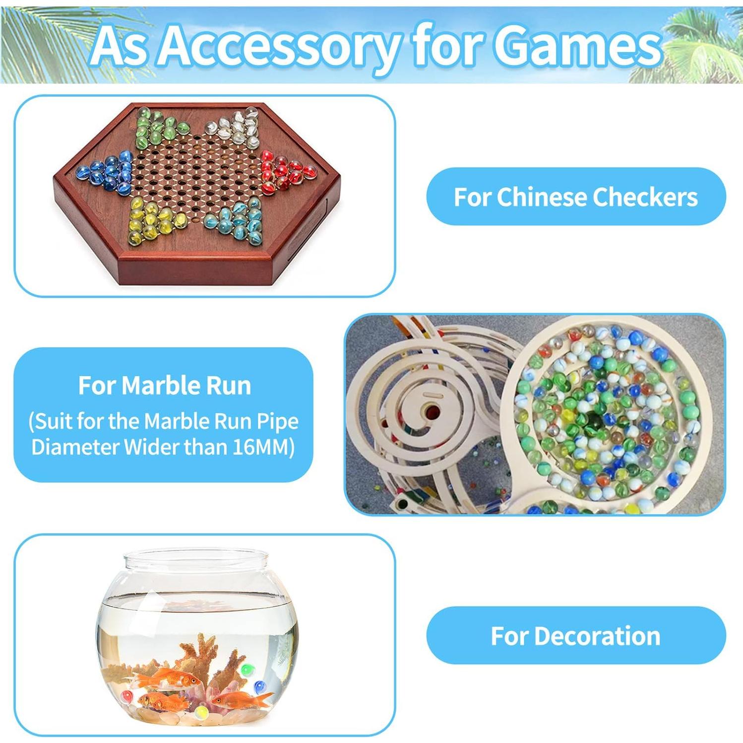 60 Canicas de Vidrio XXUOD 1.60 cm Ojo de Gato Colores