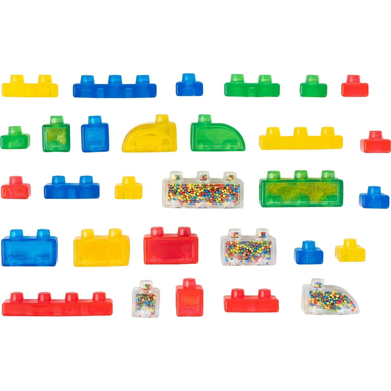 Jelly Blox Stash 'N Stack 2-en-1 Caja de Almacenamiento 30 Bloques