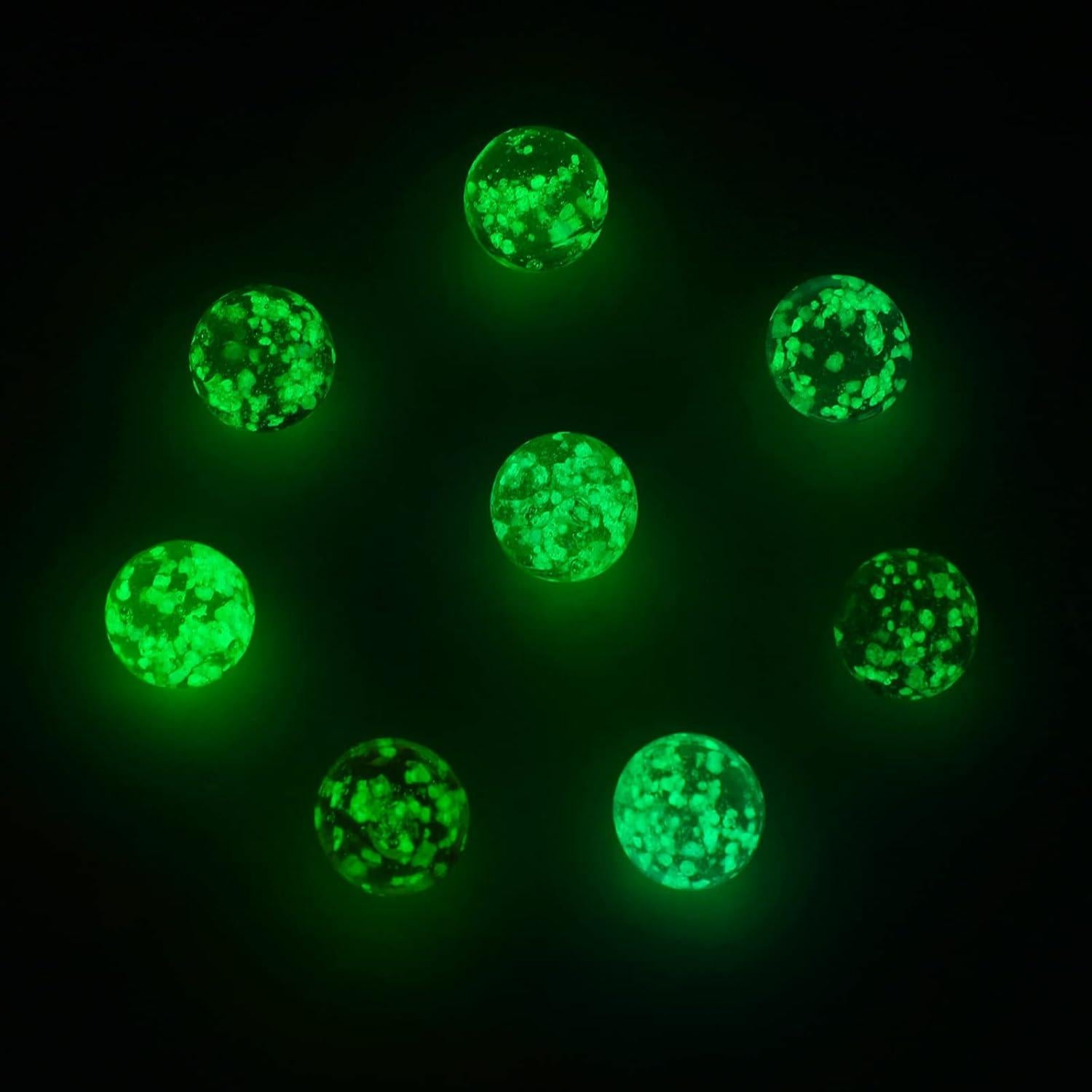 48 Canicas Brillantes Luminiscentes Sumind 1.4 CM Colores Mixtos