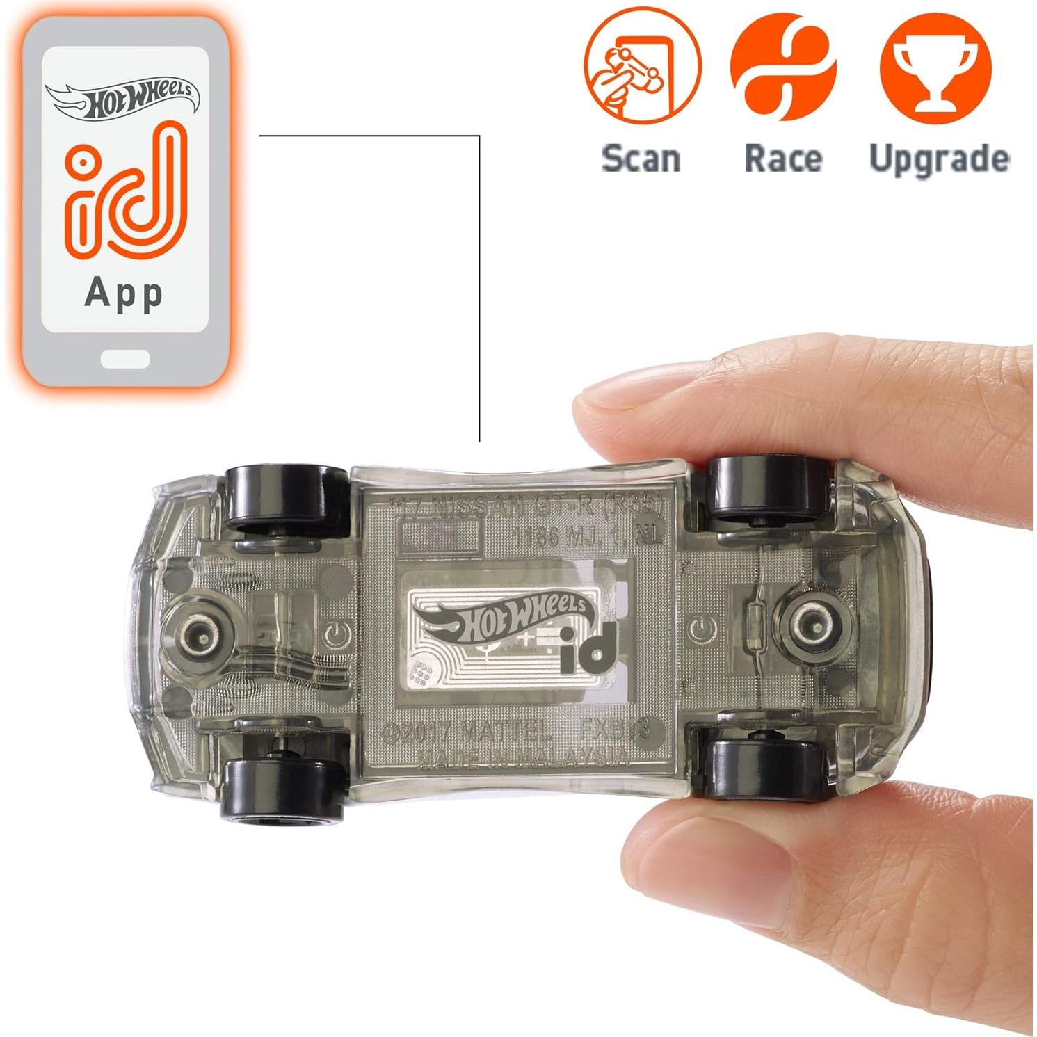 Hot Wheels id Nissan GT-R R35 Mattel 116g 7.6x13.7x4.9cm