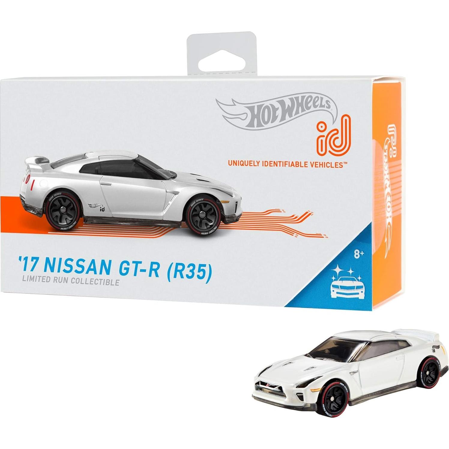 Hot Wheels id Nissan GT-R R35 Mattel 116g 7.6x13.7x4.9cm