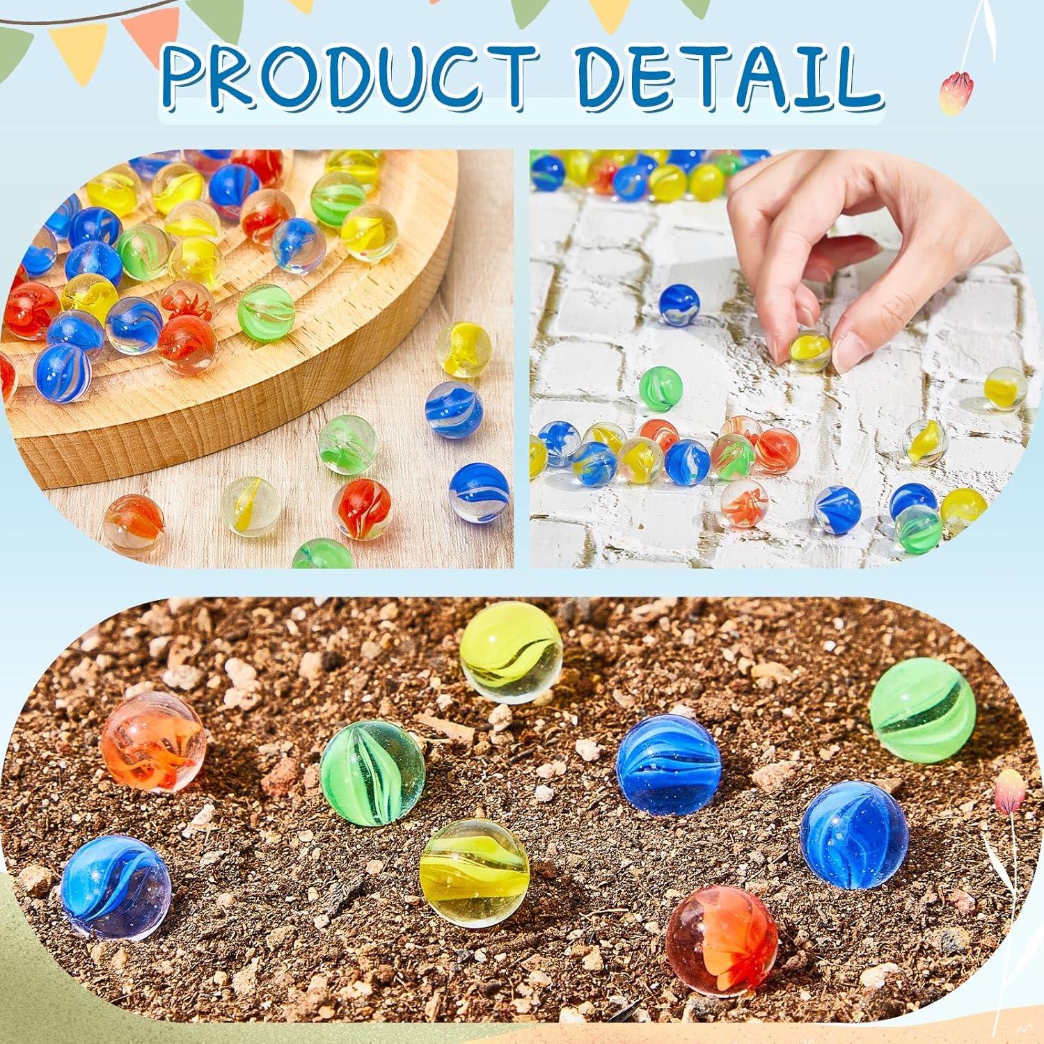 Canicas de Vidrio Libima 2400 Pcs Ojos de Gato 1.4 cm