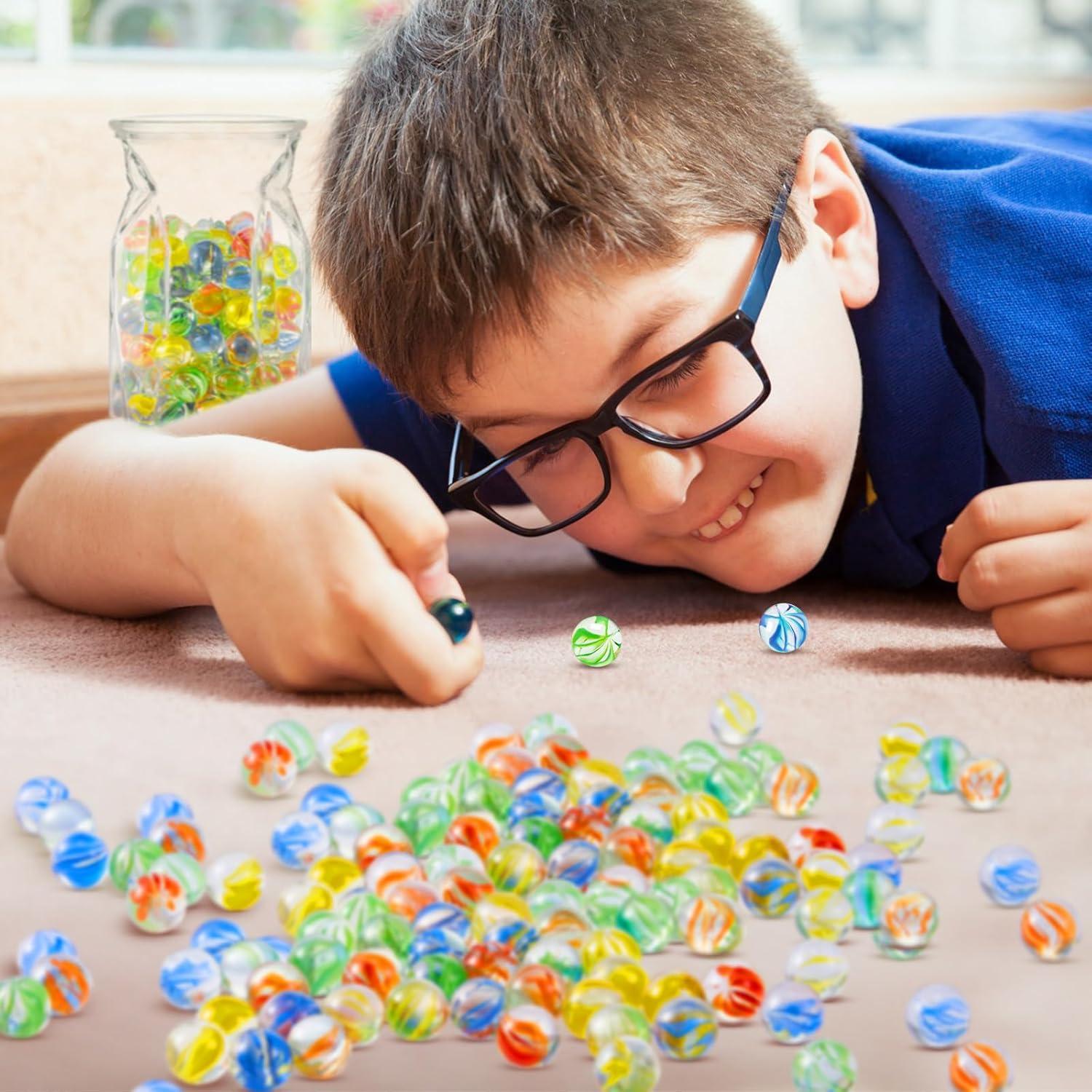 Canicas de Vidrio Libima 2400 Pcs Ojos de Gato 1.4 cm