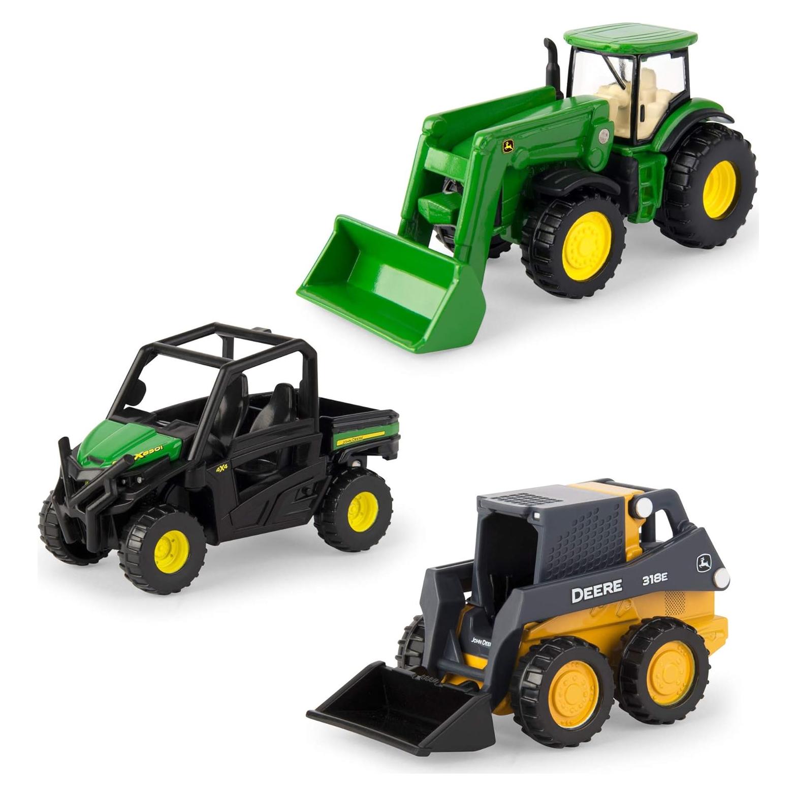 Set de Juguetes de Granja John Deere ERTL - 3 Vehículos 7.62 cm