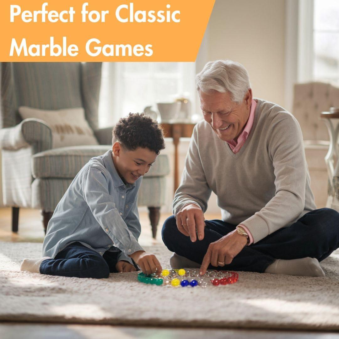 50 Piezas Canicas de Vidrio AHLPO 16mm Multicolores para Decoración