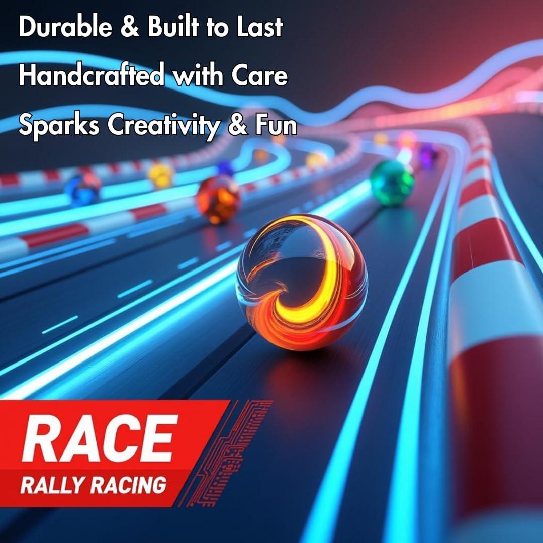 50 Piezas Canicas de Vidrio AHLPO 16mm Multicolores para Decoración